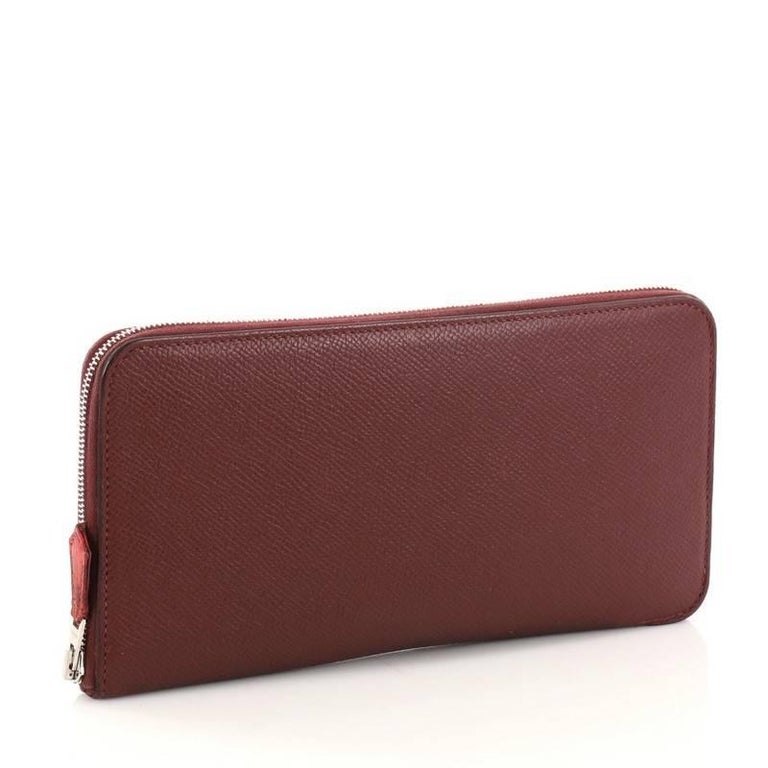 Hermes Azap Zip Around Wallet Silk'in Epsom Long at 1stdibs