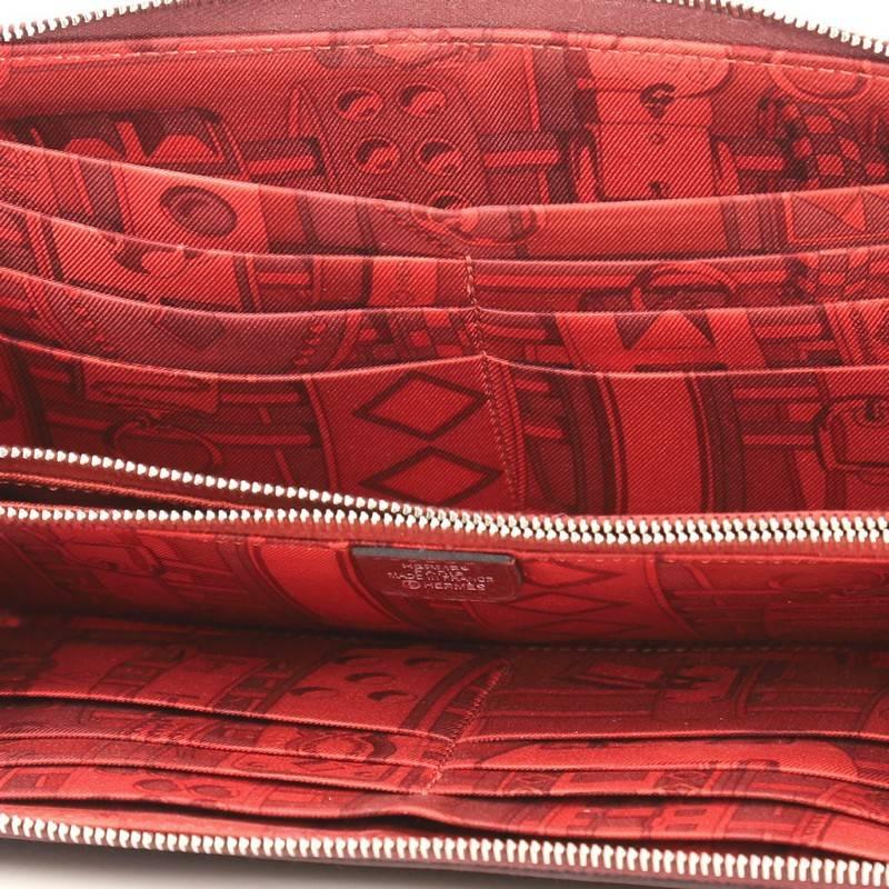 Women's or Men's Hermes Azap Zip Around Wallet Silk'in Epsom Long