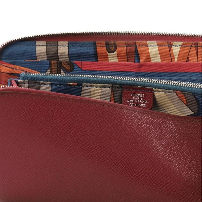 Hermes Azap Zip Around Wallet Silk'in Epsom Long at 1stDibs
