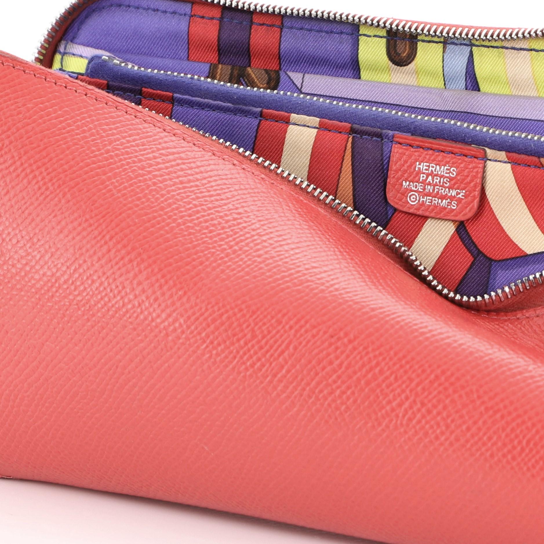 Hermes Azap Zip Around Wallet Silk'in Epsom Long 3