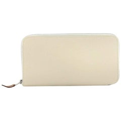 Hermes Azap Zip Around Wallet Silk'in Epsom Long