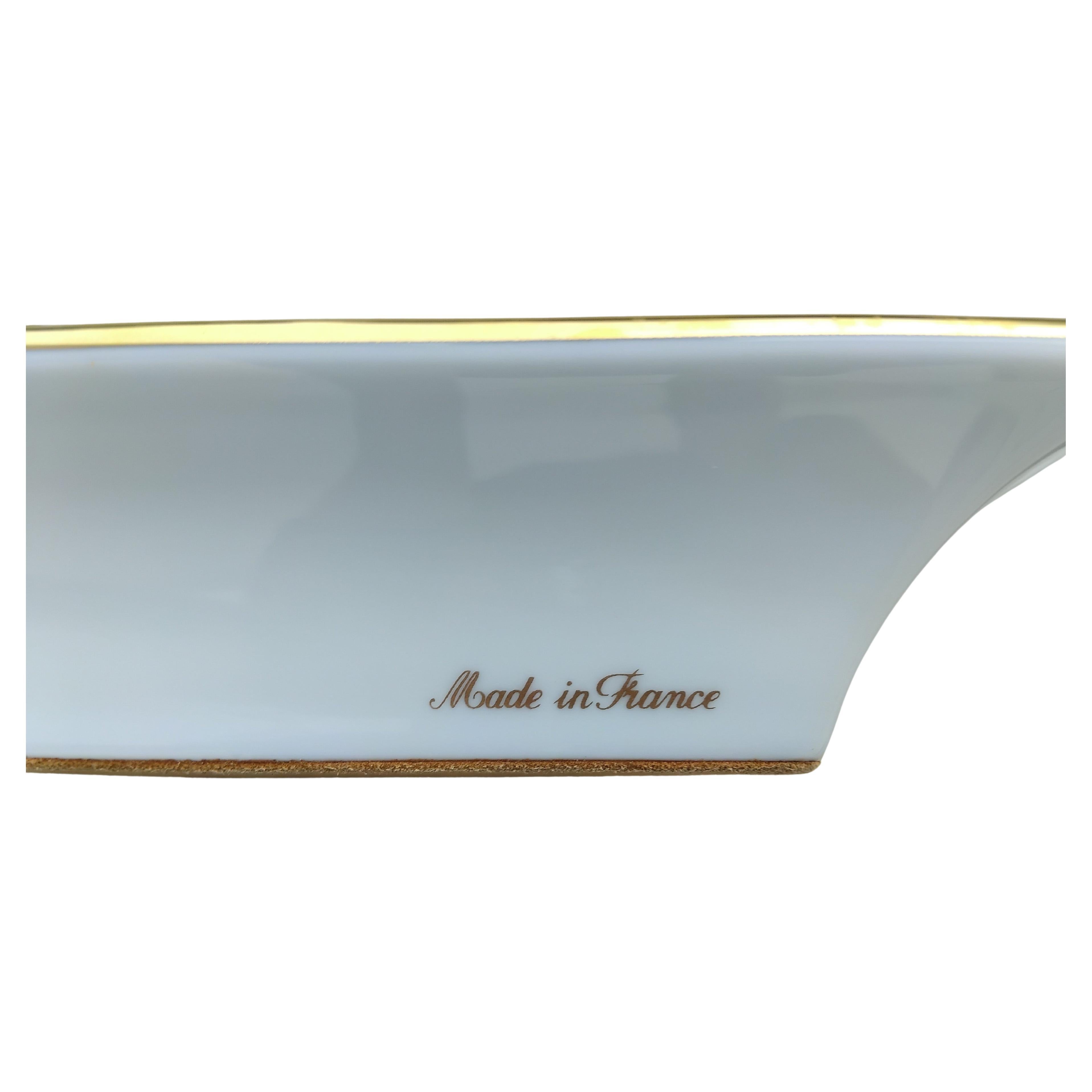 Hermès Baby Elephant Cigar Ashtray Change Tray Porcelain Gold For Sale 8