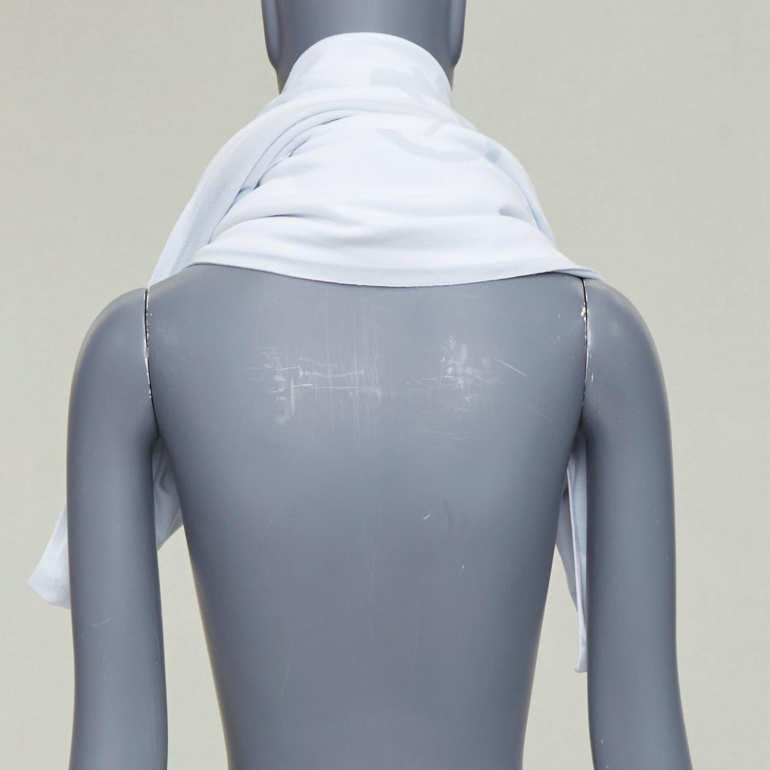 HERMES Baby hellblau Baumwolle Baby Pferd Druck weiß trimmen Decke 115cm Damen im Angebot