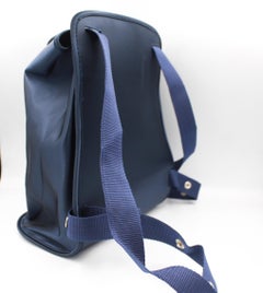 Hermès backpack in dark blue nylon.