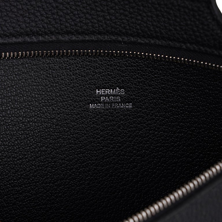 Hermes Backpocket Pouch 30 Detachable Black Togo Gold Hardware