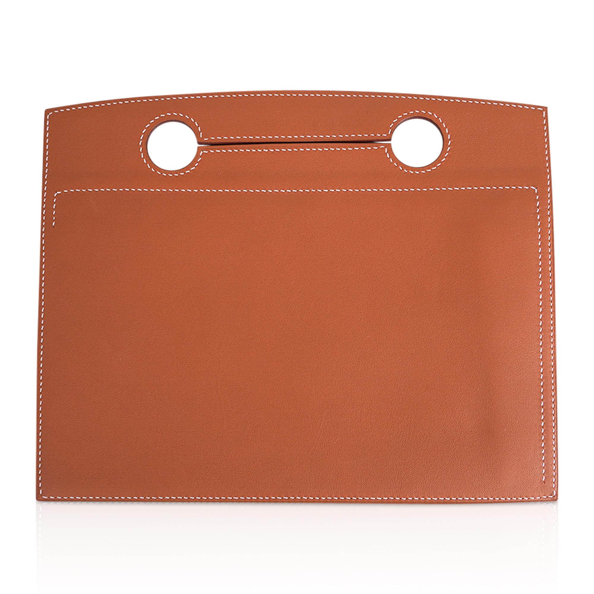 Hermes Backpocket Pouch 30 Abnehmbare Gold Swift Gold Hardware Neu Damen