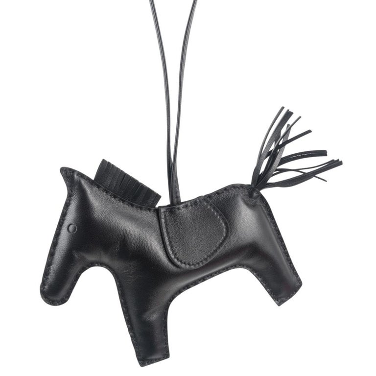 Hermes Rodeo MM Noir Black Horse Bag Charm – I MISS YOU VINTAGE