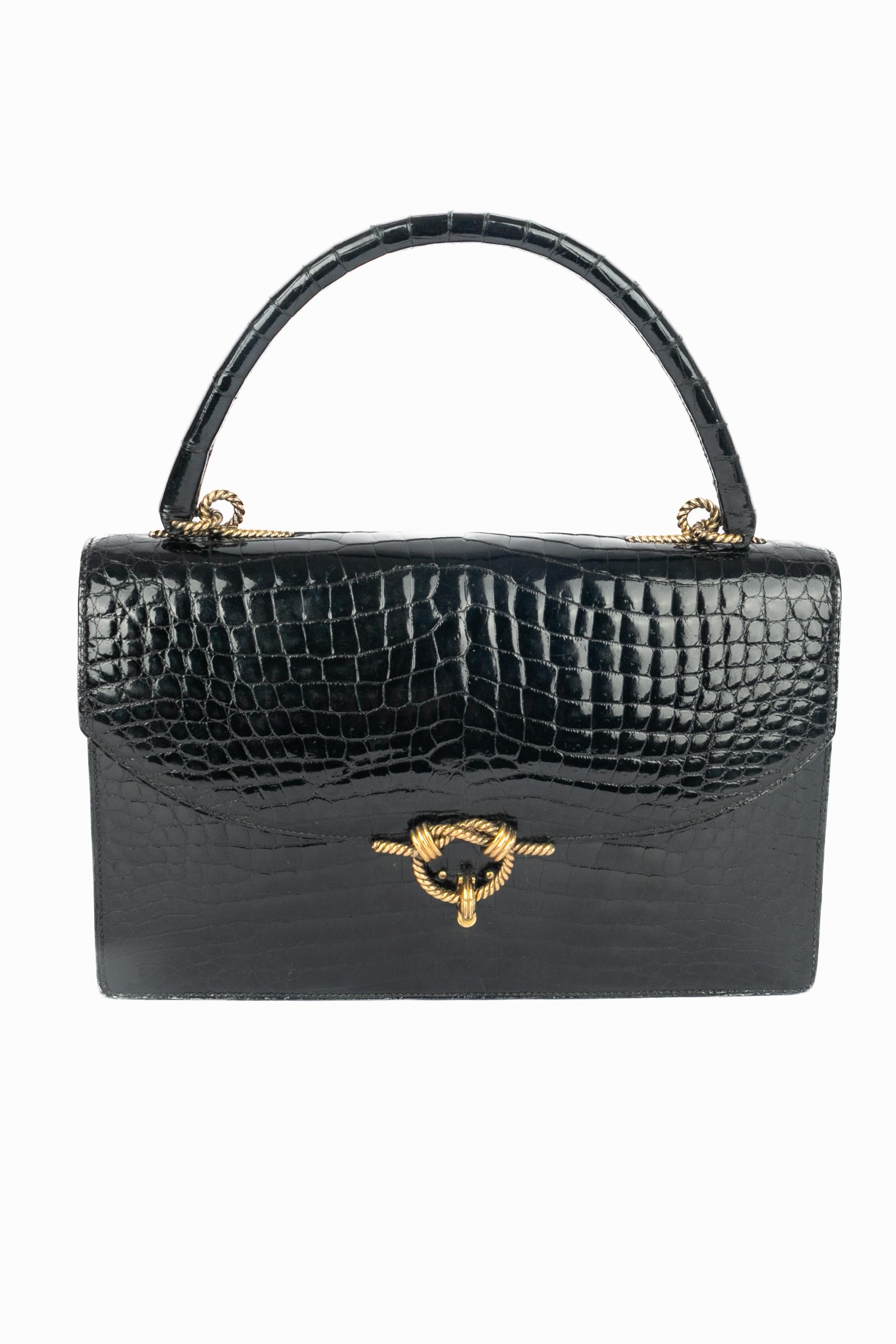 Nero Borsa Hermès Cordeliere in vendita