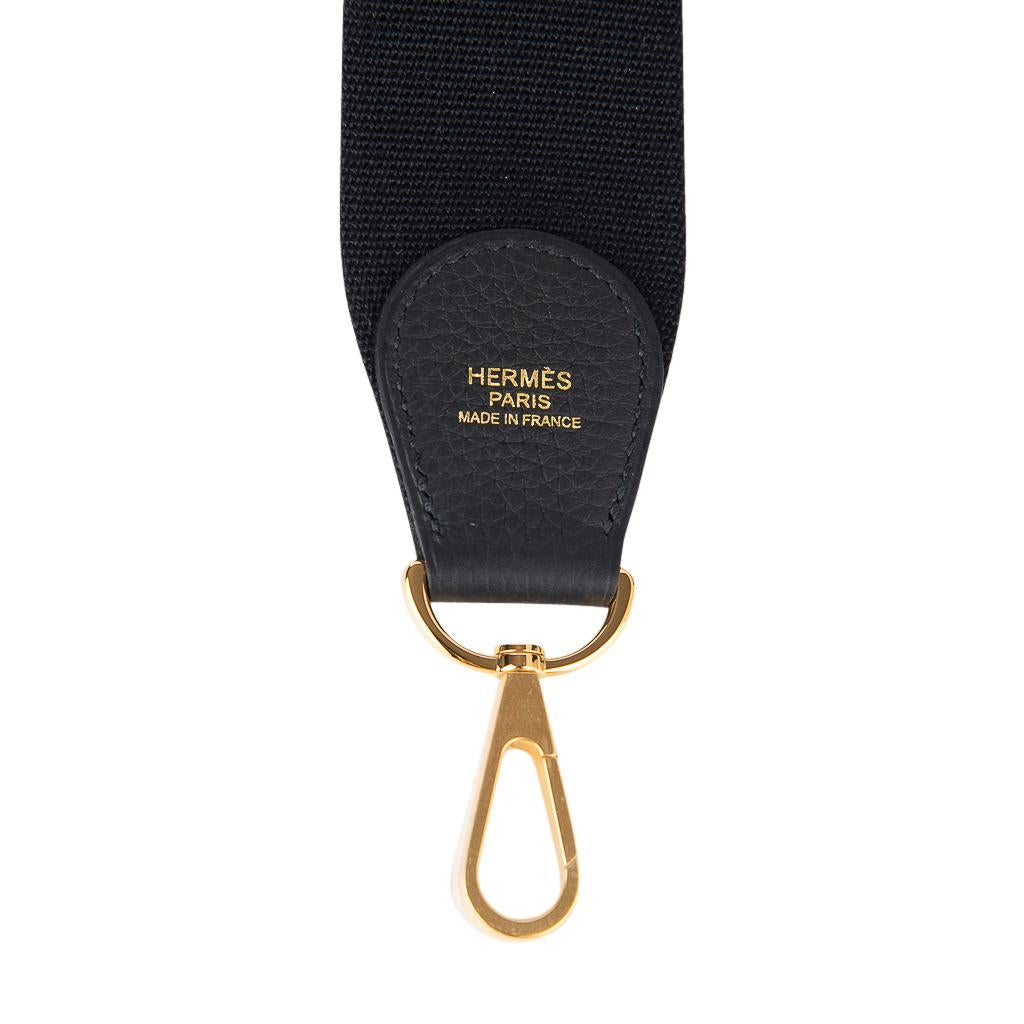 Hermes Bag Evelyne PM Black Clemence Gold Hardware 3