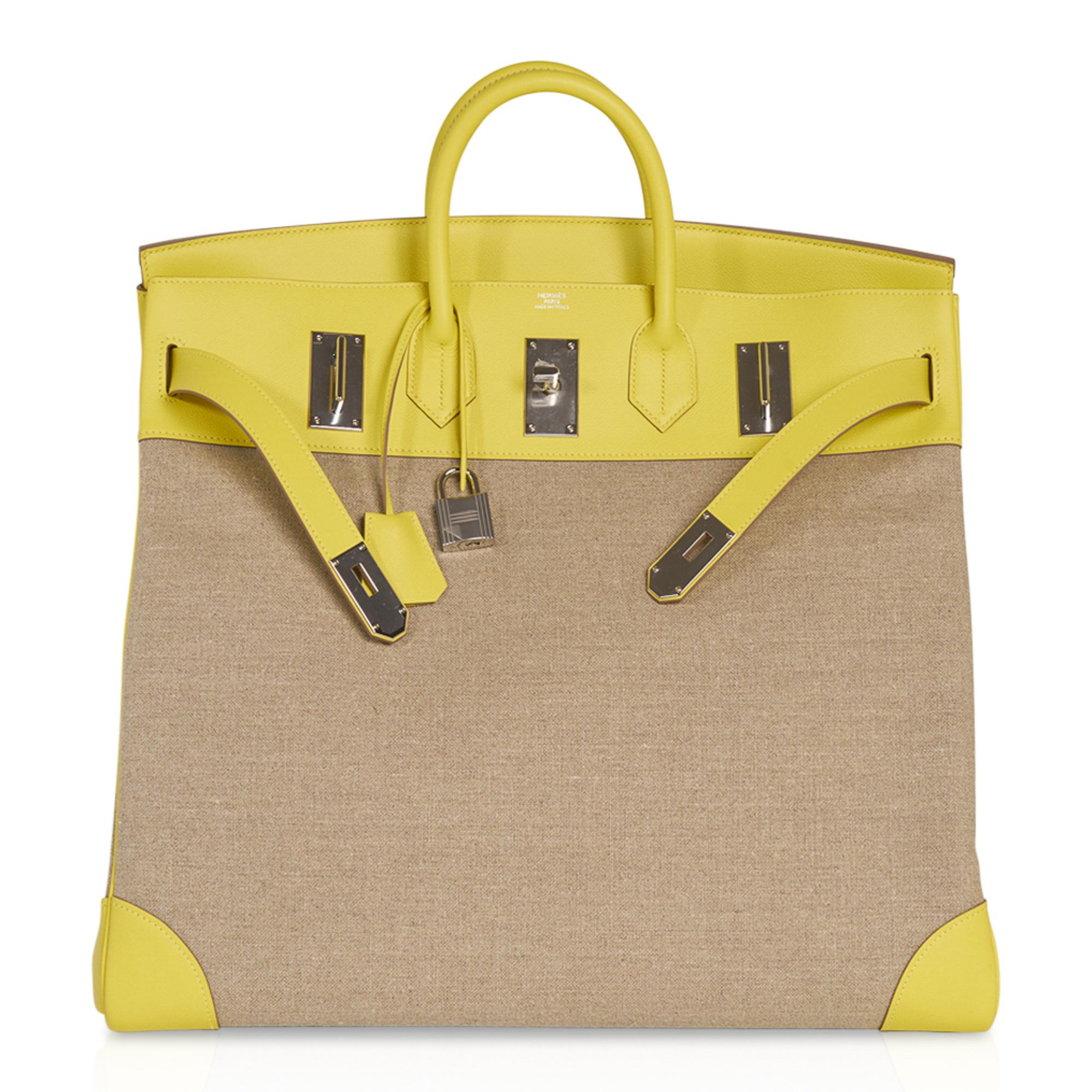 sac hermes toile de jute