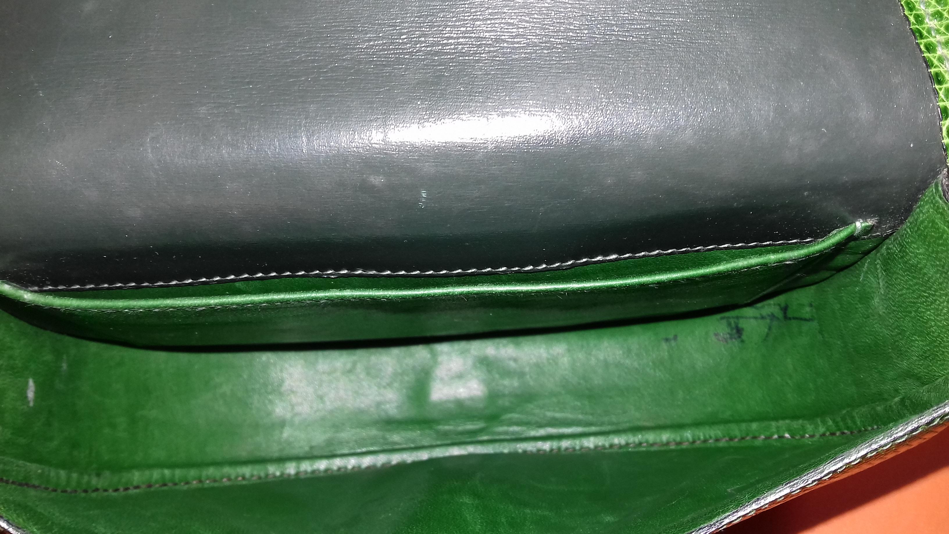 Exceptional Hermès Lift Bag 4 ways Emerald Green Lizard H Buckle Ghw Rare 8