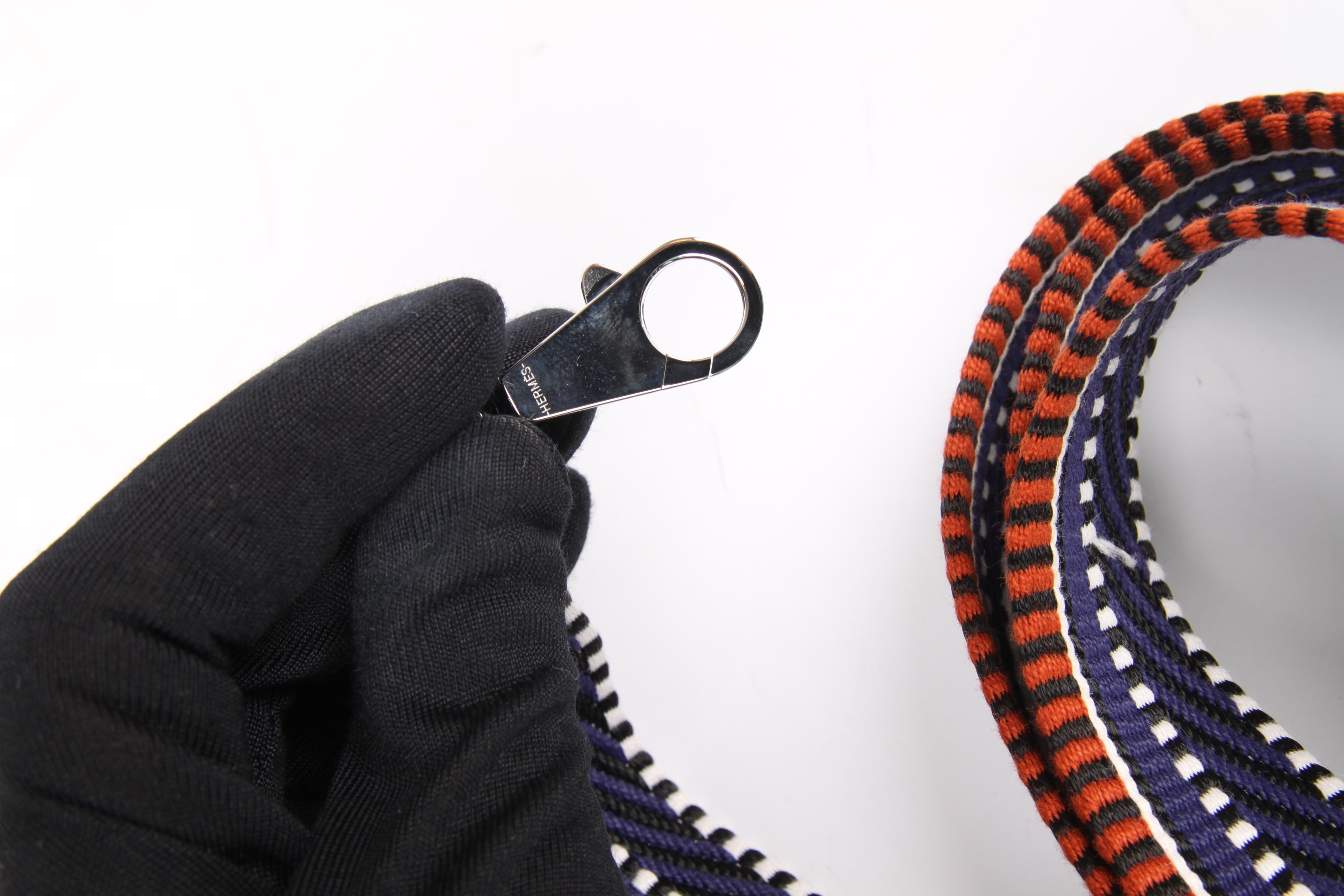 orange and blue purse strap