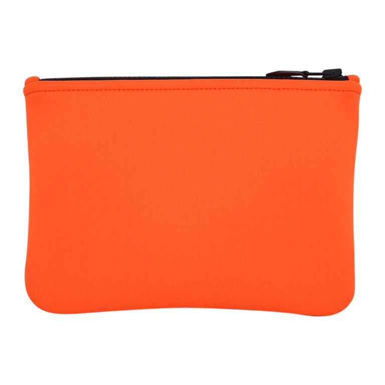 Hermès Bain Neobain Case / Pochette plate orange Nouveau En vente sur  1stDibs