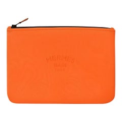 Hermes Bain Neobain Case Orange Medium Model New