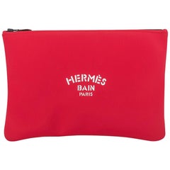 Hermes Bain Neobain Gehäuse Rouge Casaque Großes Modell