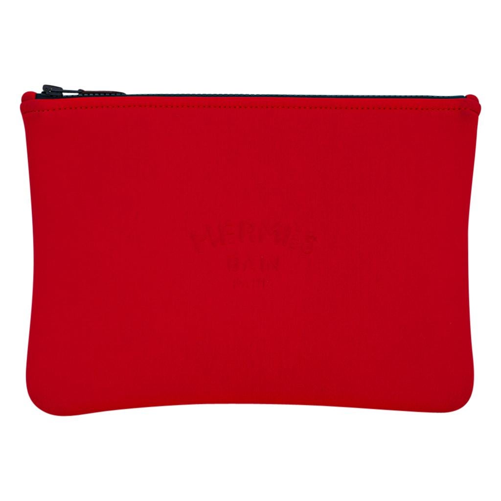 Red Hermes Bain Neobain Case Rouge Casaque Small New For Sale