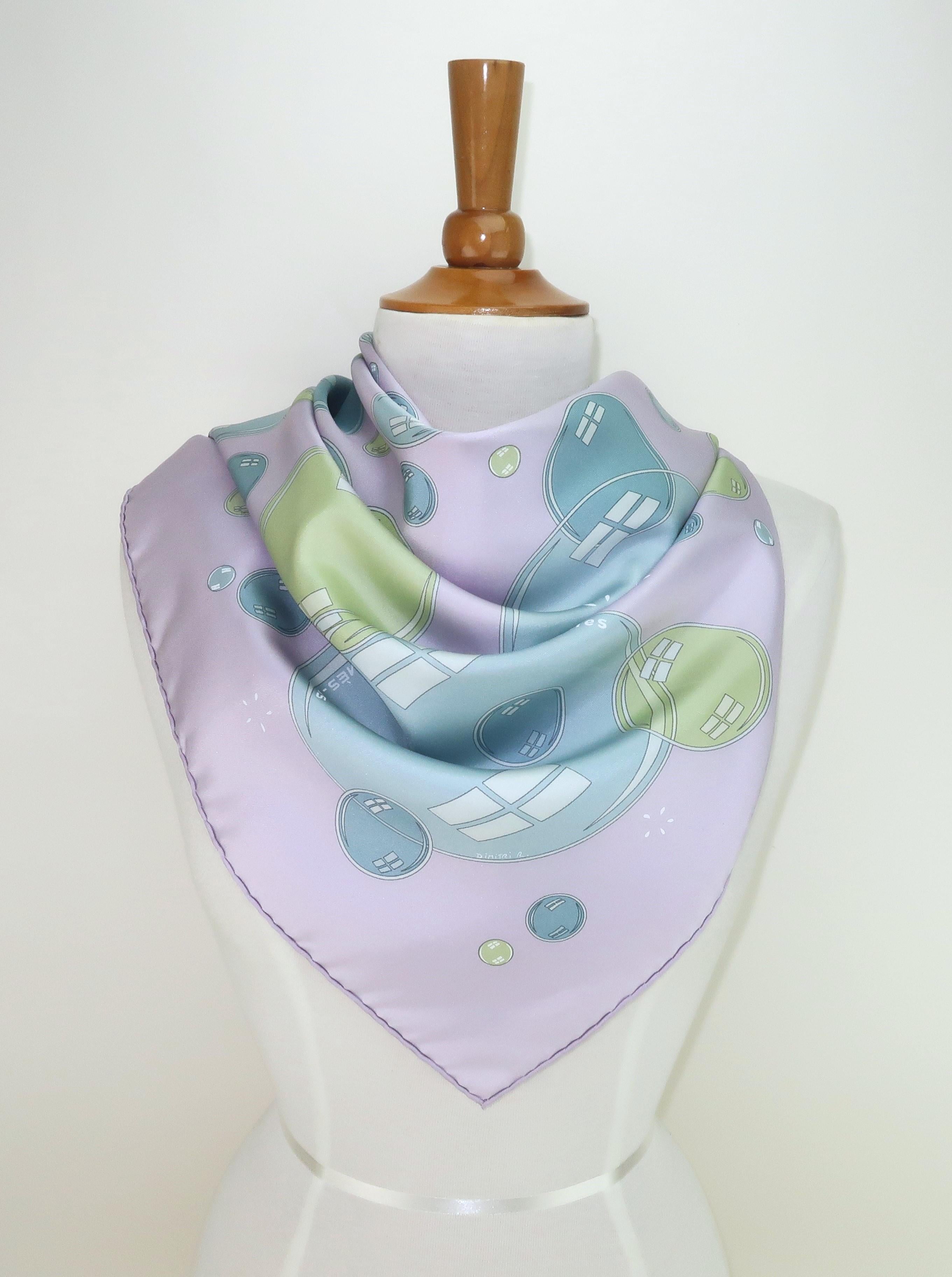 HERMES 'Bal de Bulles' Bubbles Silk Scarf by Dimitri Rybaltchenko, 2003 5