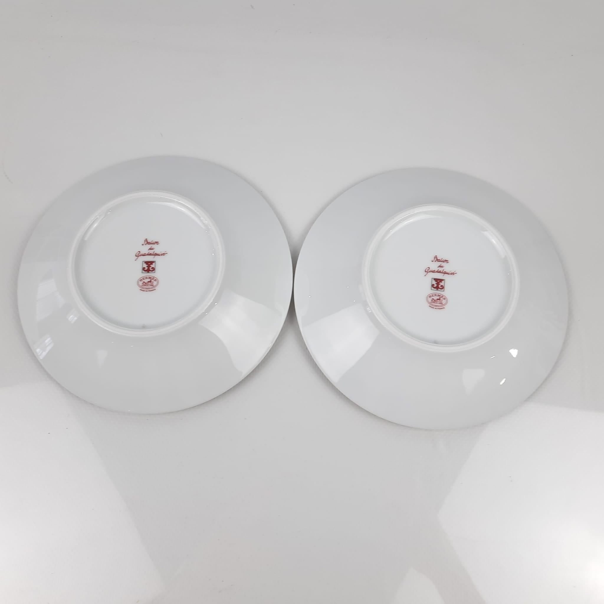 Gris Hermes Balcon du Guadalquivir tasse à déjeuner et soucoupe Set de deux