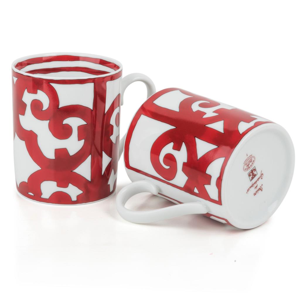Hermes Balcon Du Guadalquivir Porcelain Set of 2 2