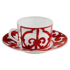 Hermes Balcon du Guadalquivir tea cup and saucer Set of two
