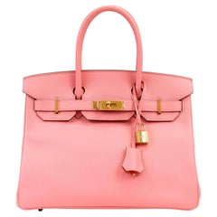 Hermès Ballerina Pink 30 cm Epsom Birkin con finiture dorate