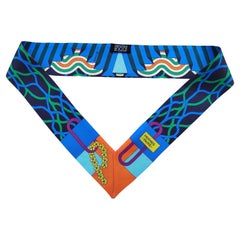 Hermès Ballet Aquatique Twilly Silk Scarf Pierre Marie Pool Summer