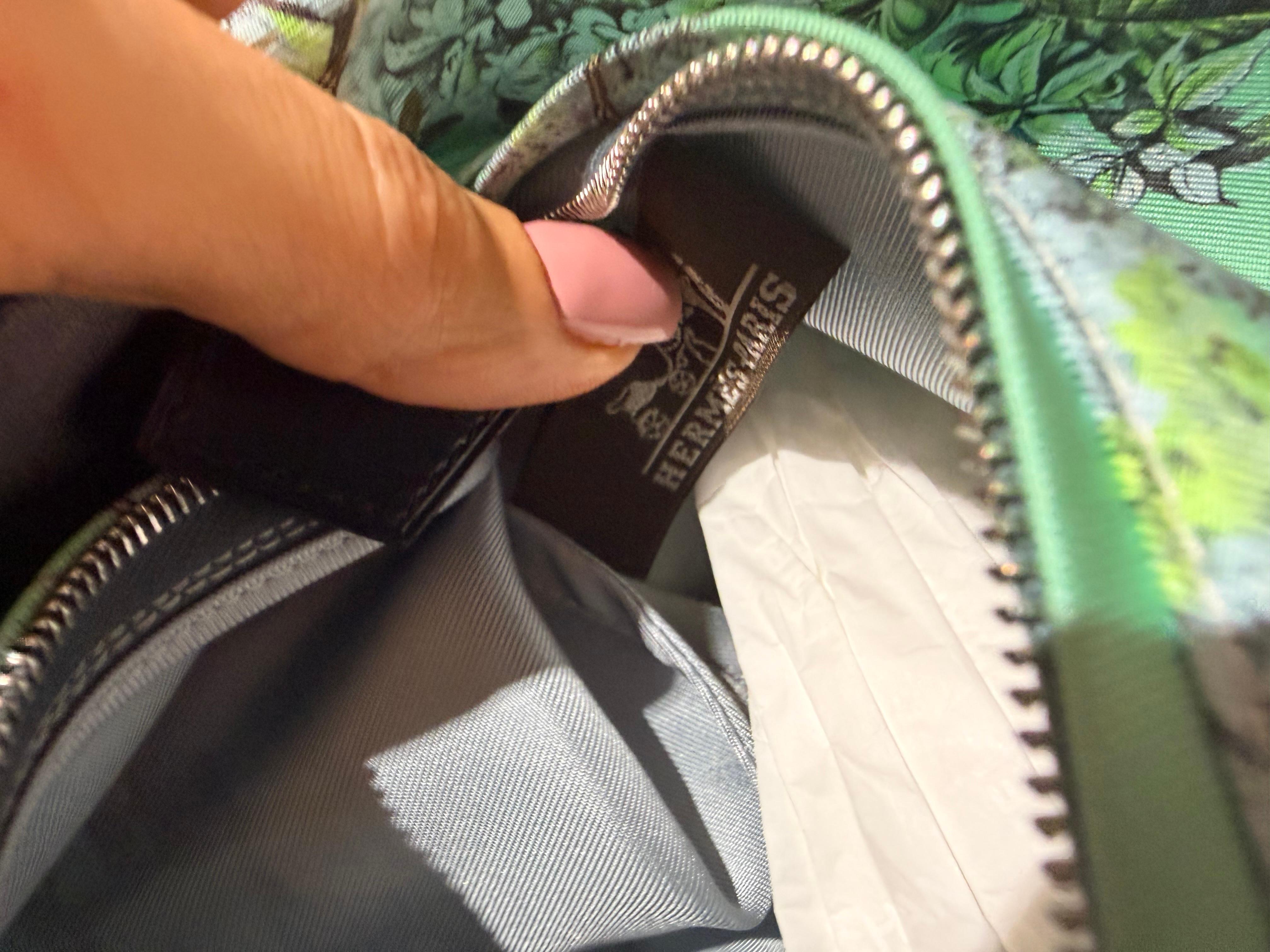 da uomo o donna Borsa Hermes Balusoie in seta in vendita