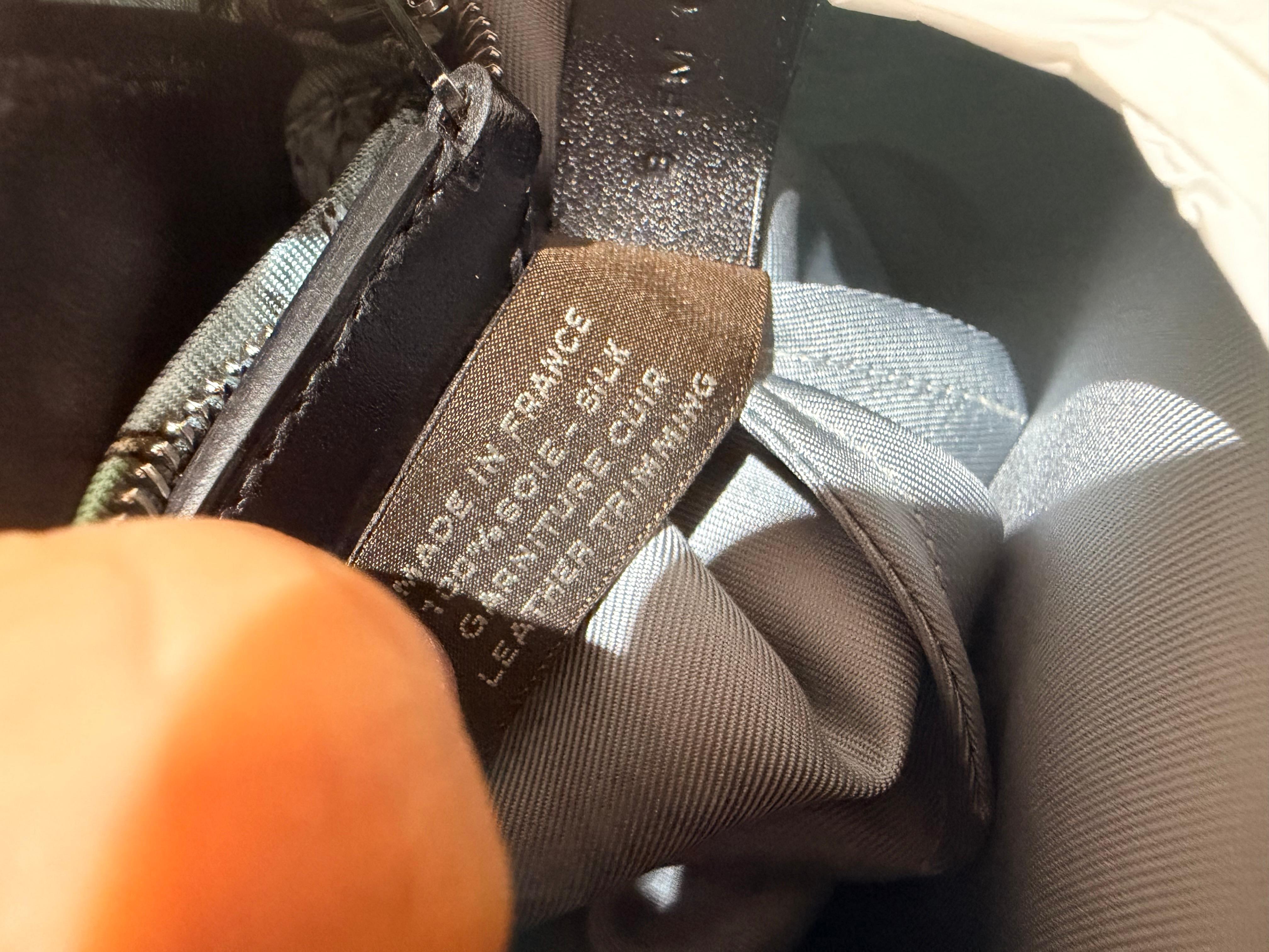 Borsa Hermes Balusoie in seta in vendita 1