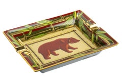 Hermes Bamboo Bear Porcelain Ashtray