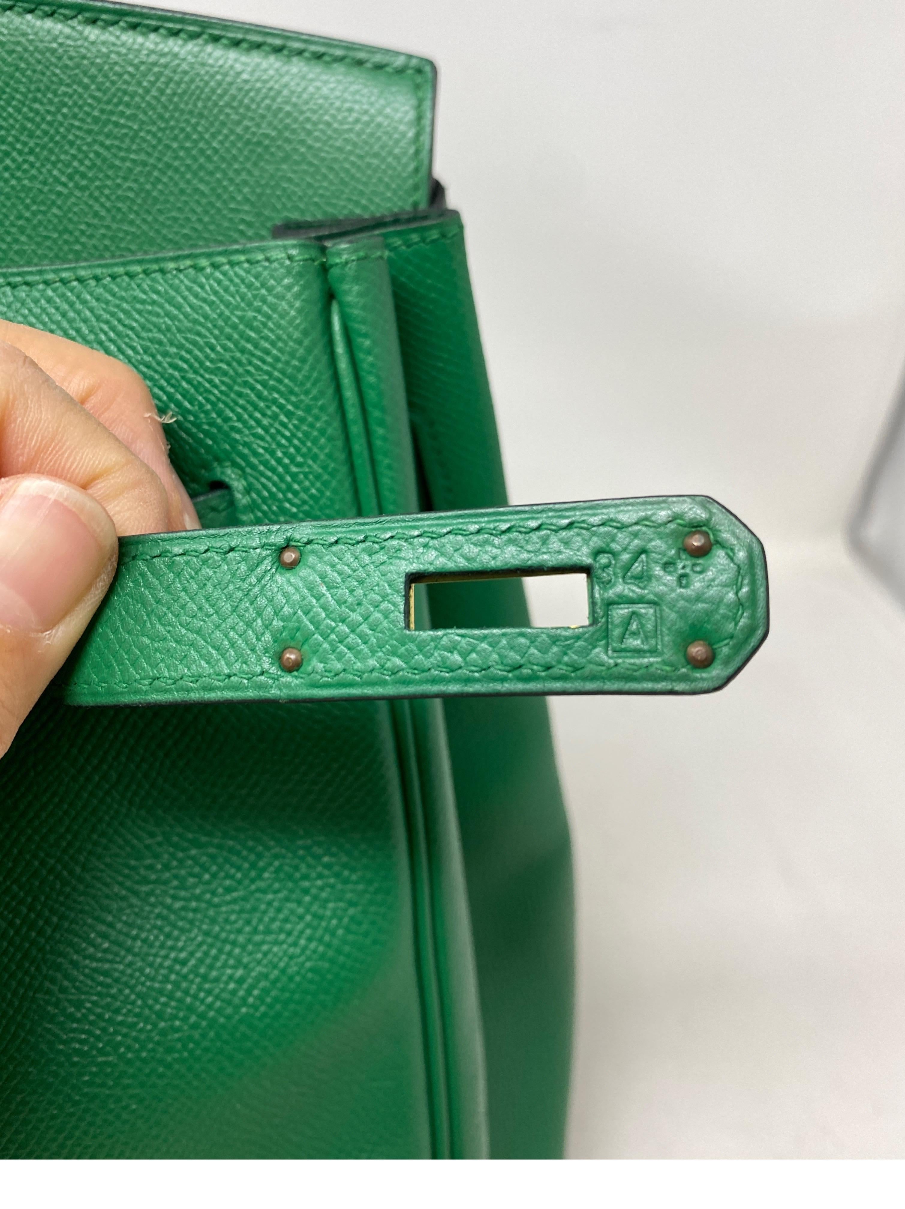 Hermes Vert Green Birkin 35 Bag 5