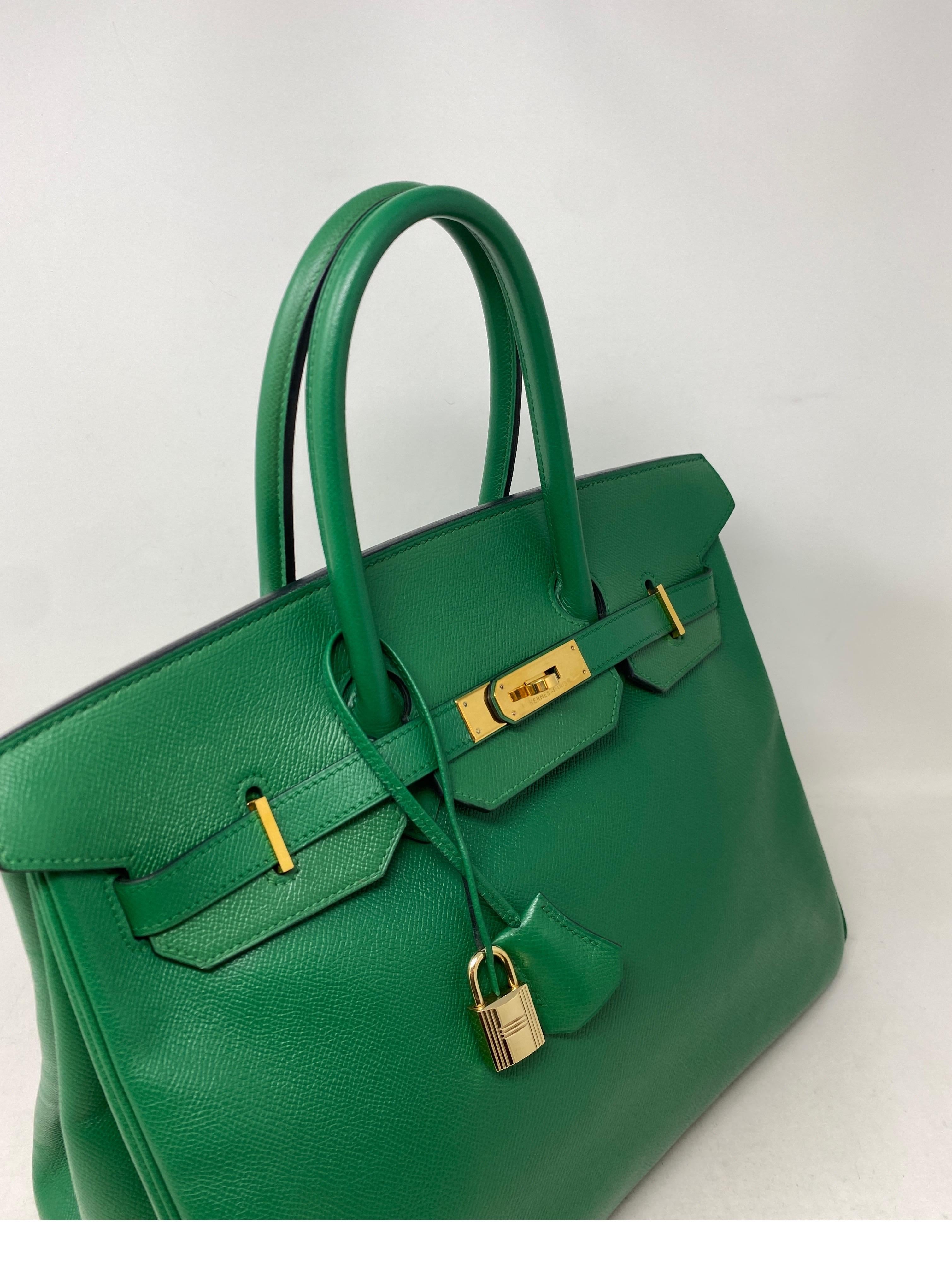 Hermes Vert Green Birkin 35 Bag 8