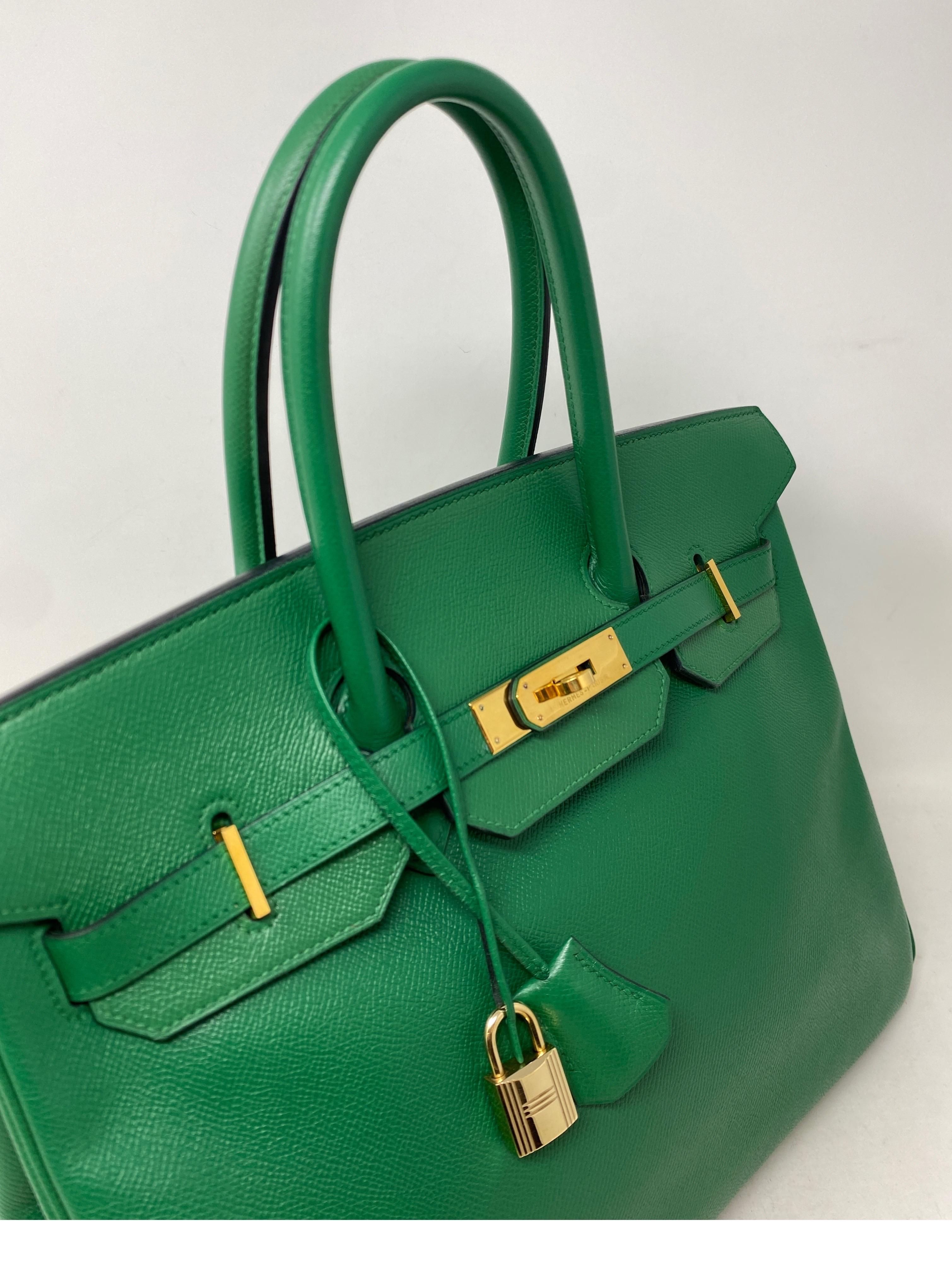 Hermes Vert Green Birkin 35 Bag 9