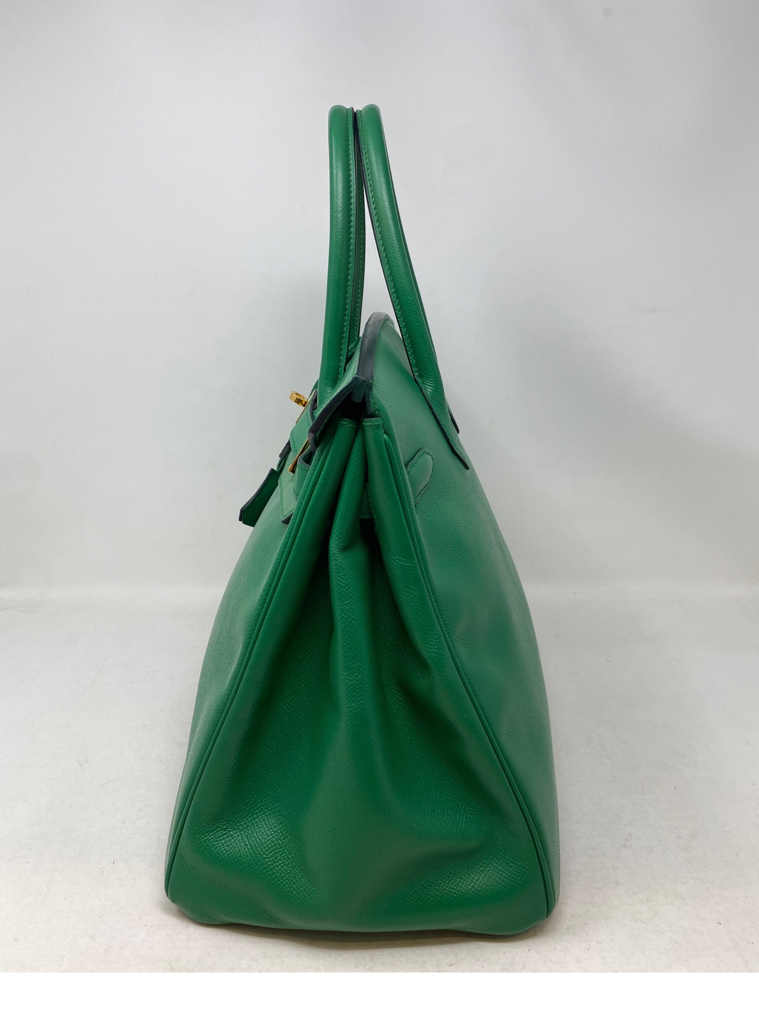 Hermes Vert Green Birkin 35 Bag 11