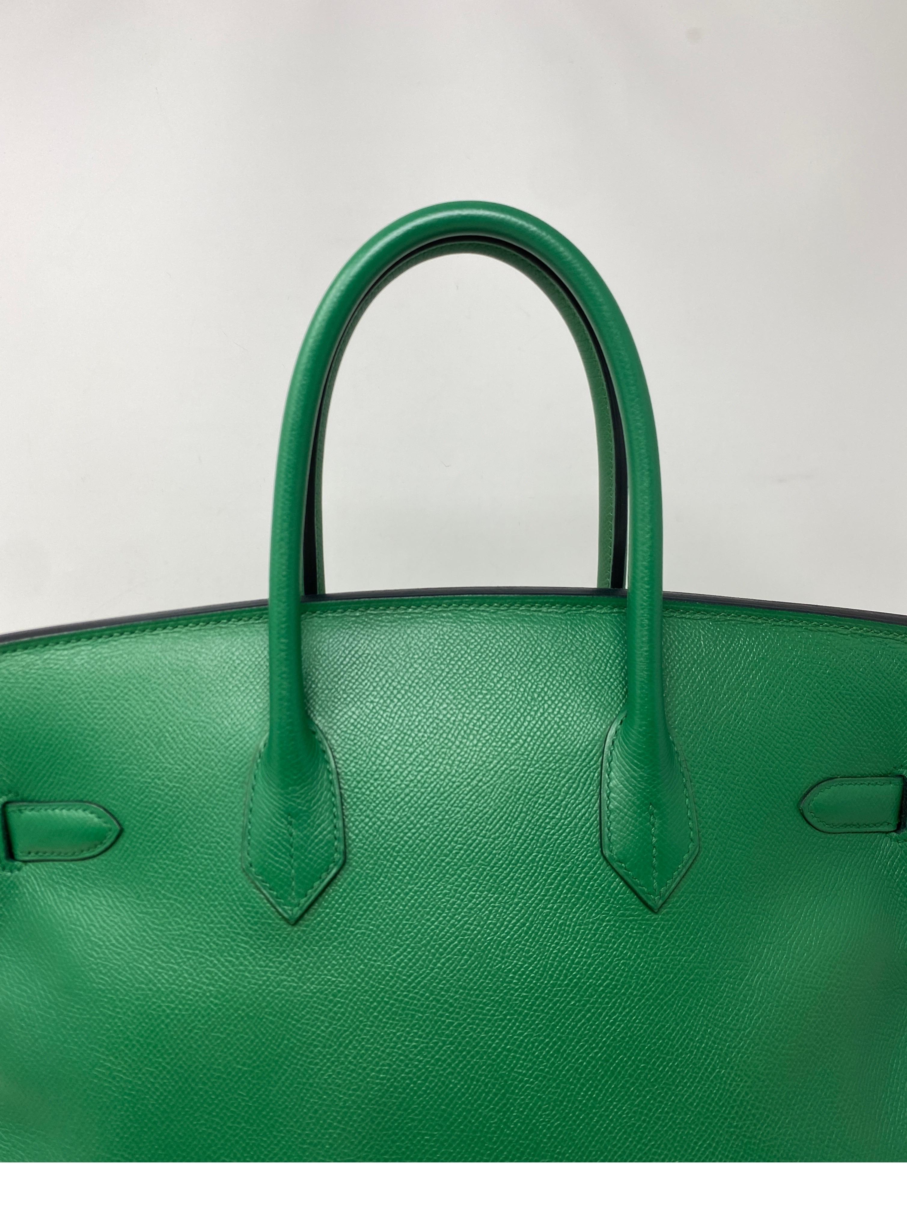 Hermes Vert Green Birkin 35 Bag 12