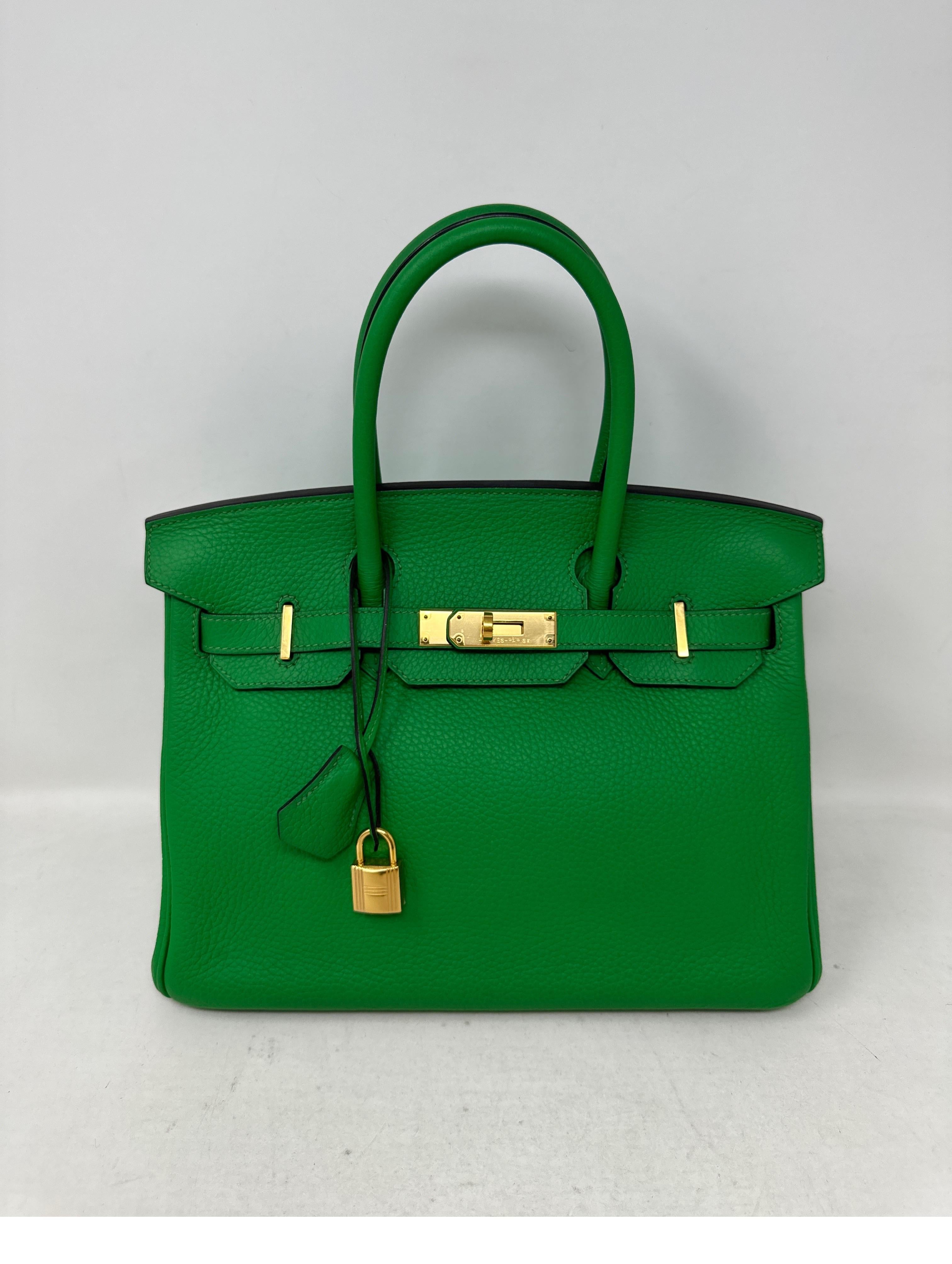 Birkin 30 Tasche aus Bambus von Hermès 10