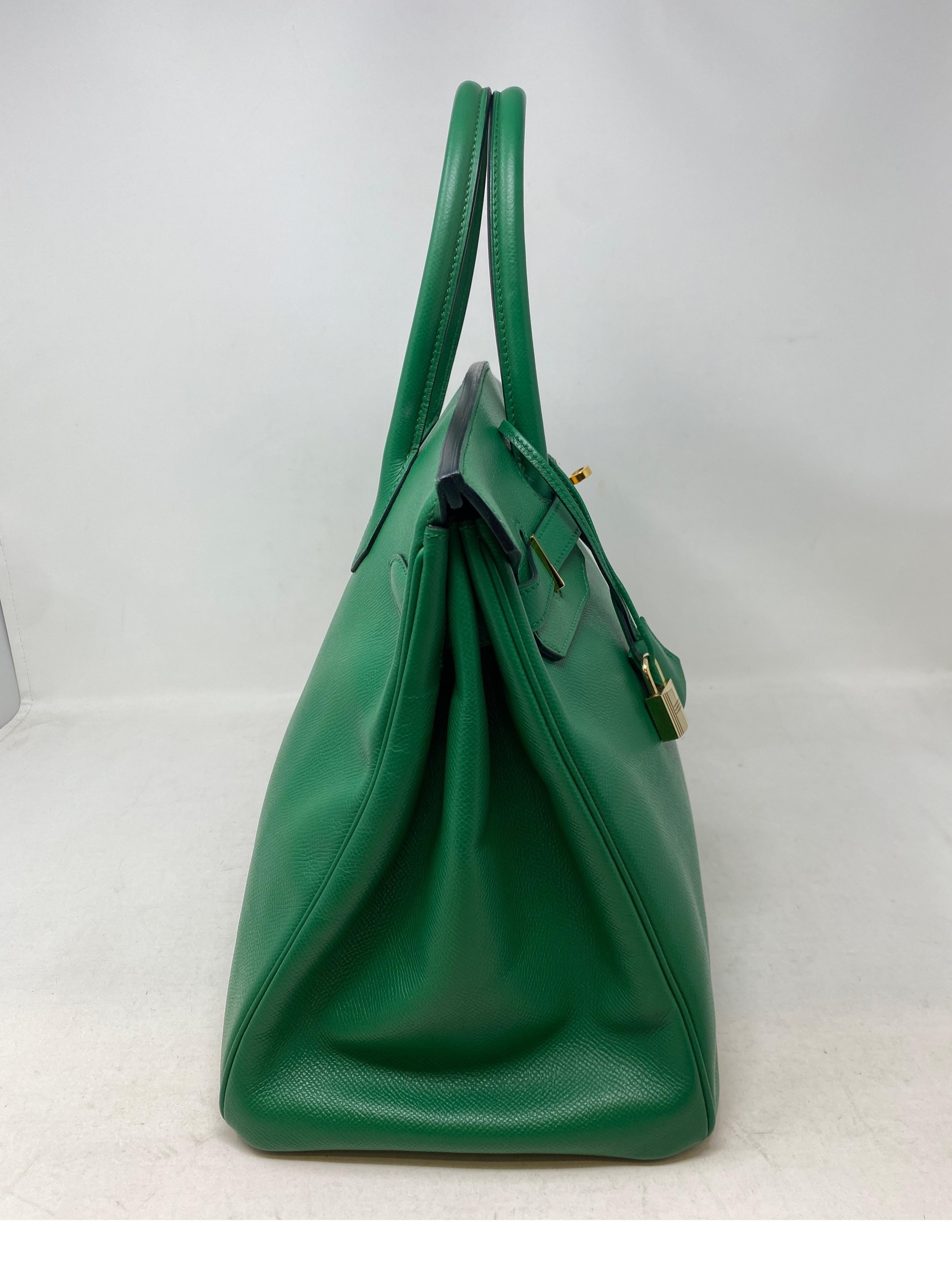 Hermes Vert Green Birkin 35 Bag 14