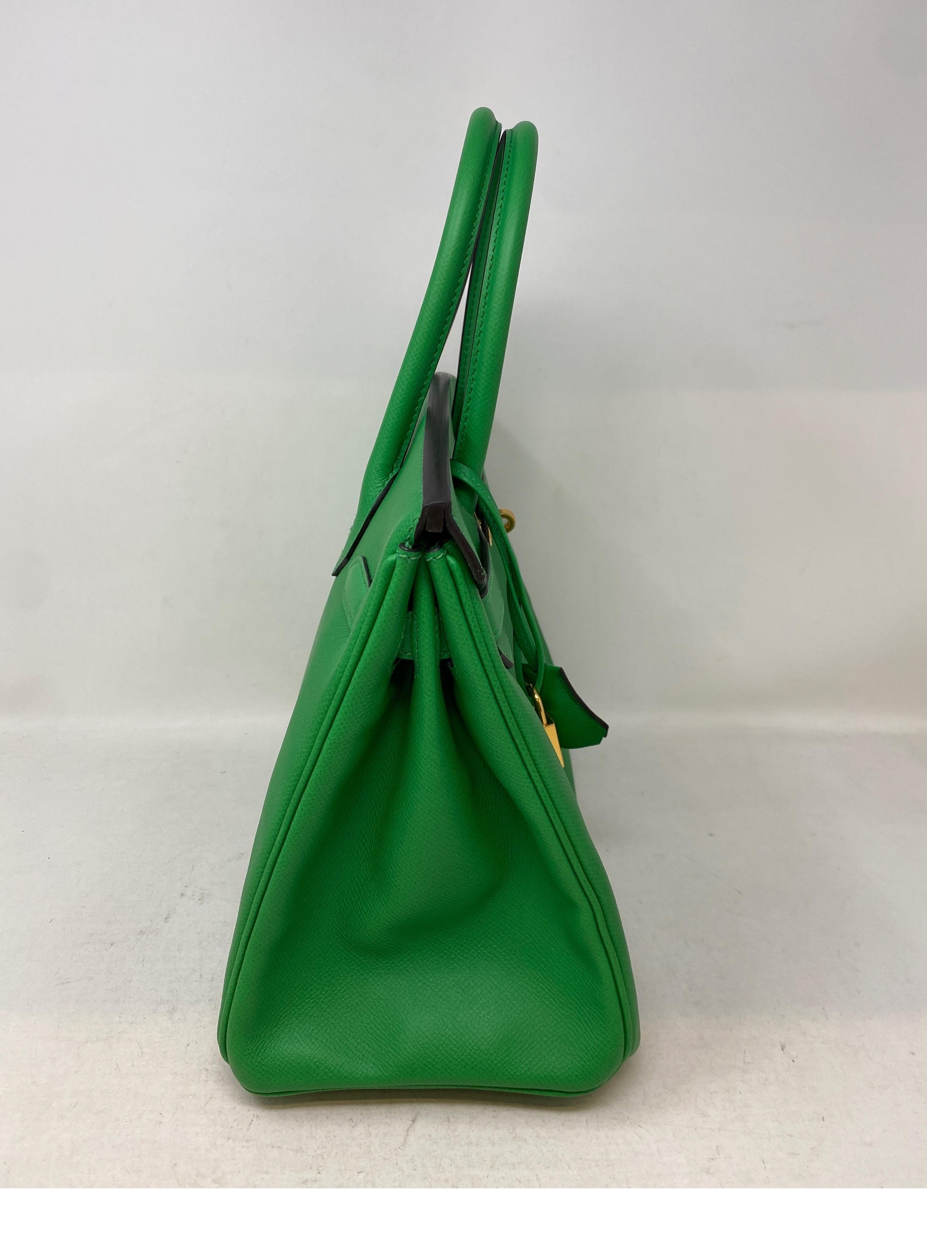 Hermes Bamboo Birkin 30 Bag In Excellent Condition In Athens, GA