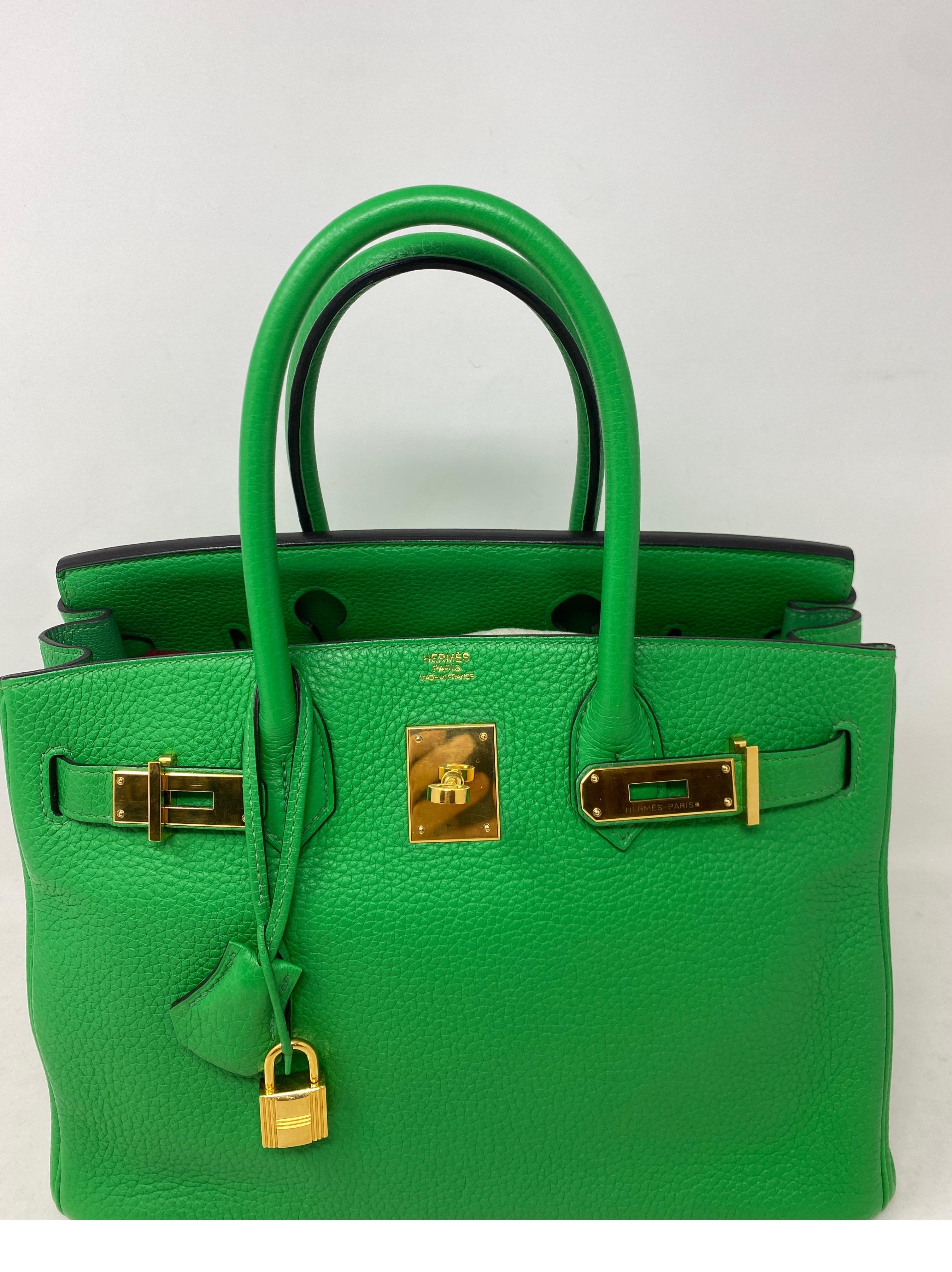 Hermes Bamboo Birkin 30 Bag  In Excellent Condition In Athens, GA
