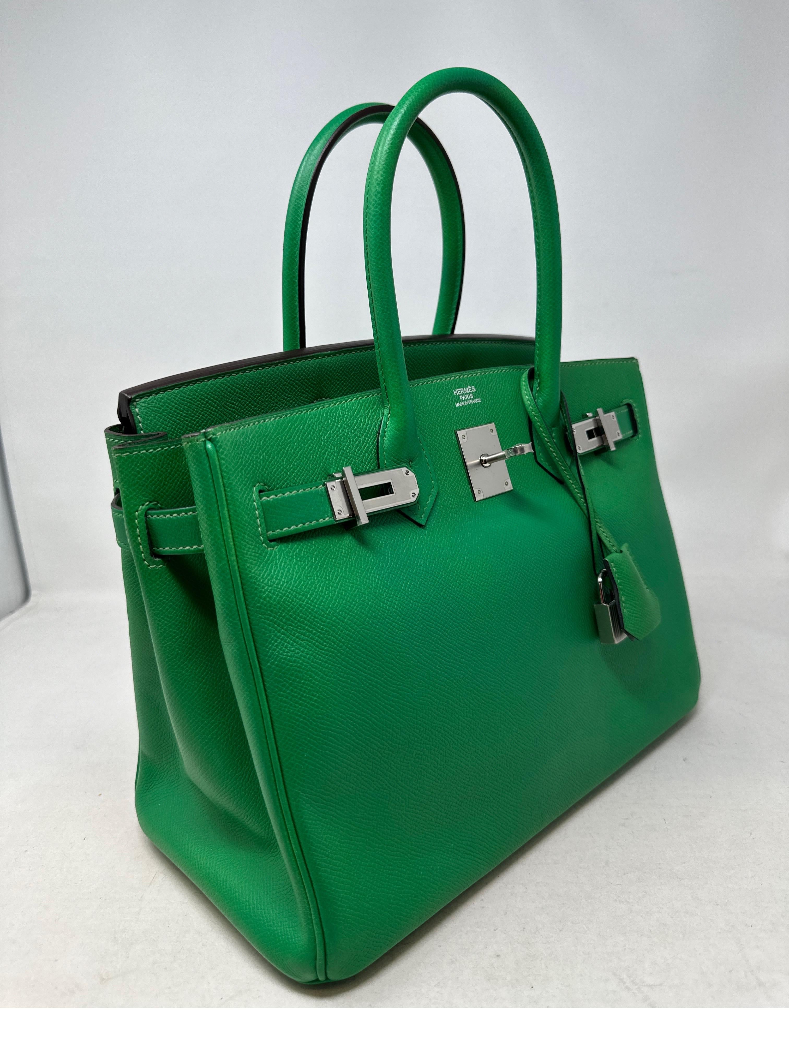 Hermes Bamboo Birkin 30 Bag  In Excellent Condition For Sale In Athens, GA