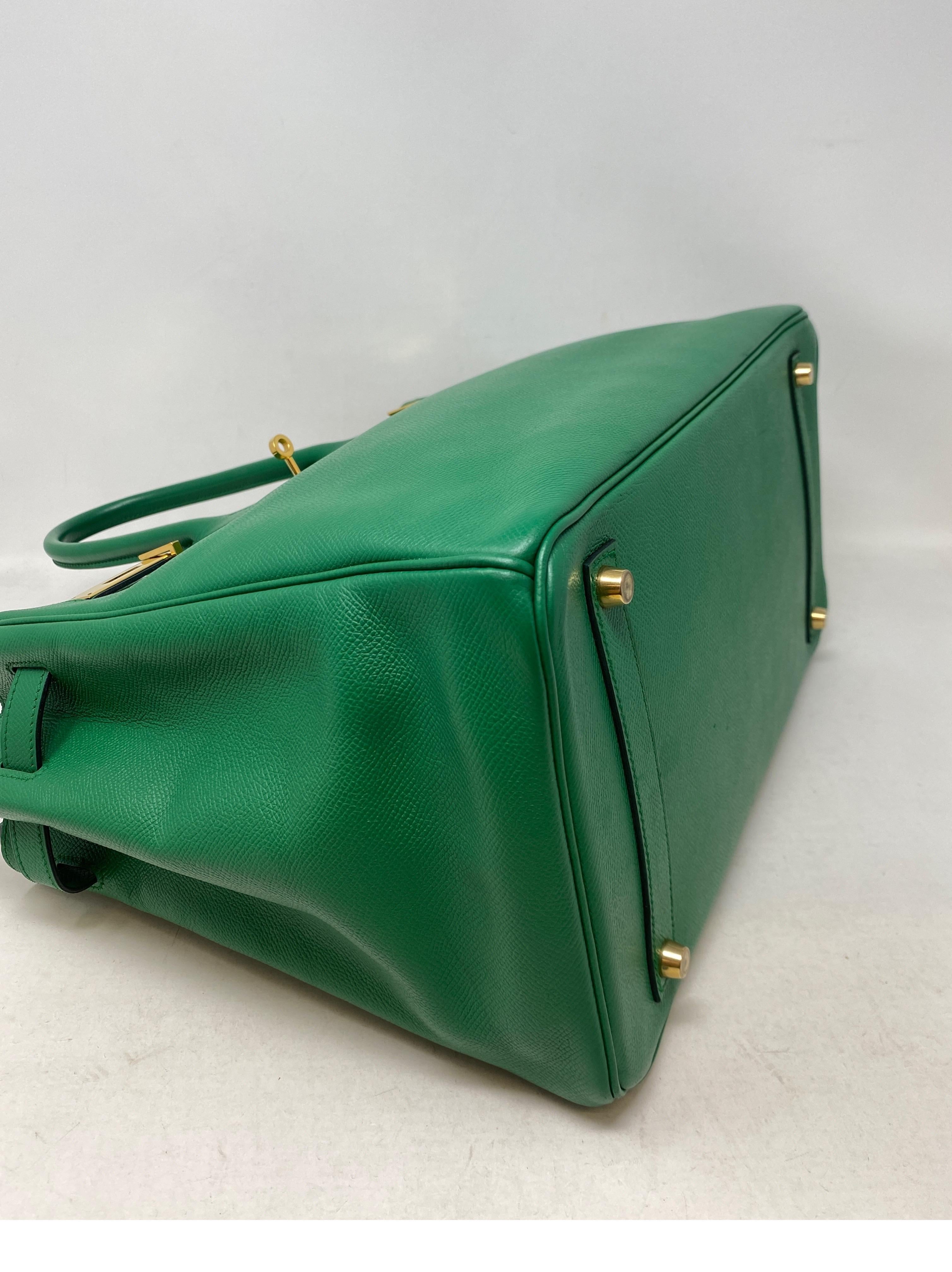 Hermes Vert Green Birkin 35 Bag 1