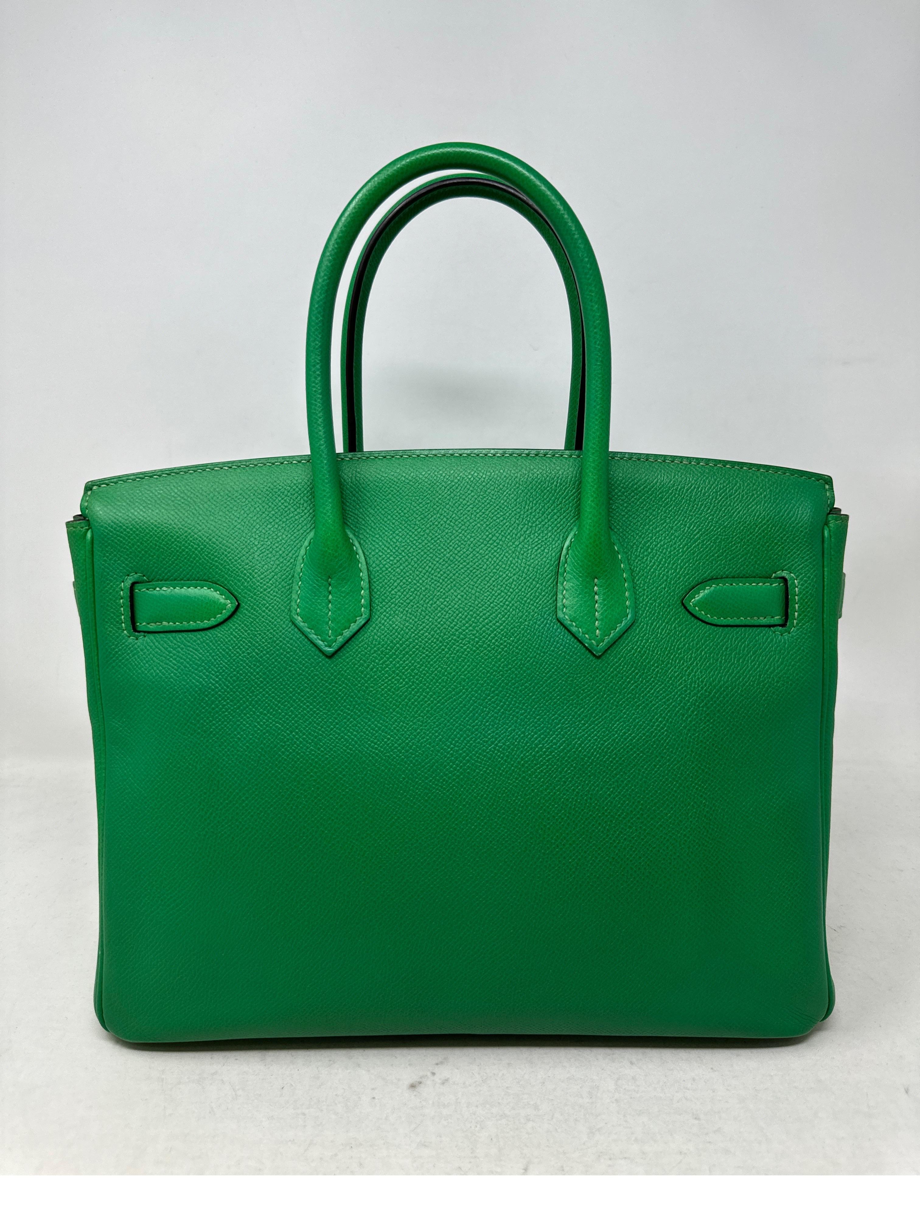 Hermes Bamboo Birkin 30 Bag  For Sale 2