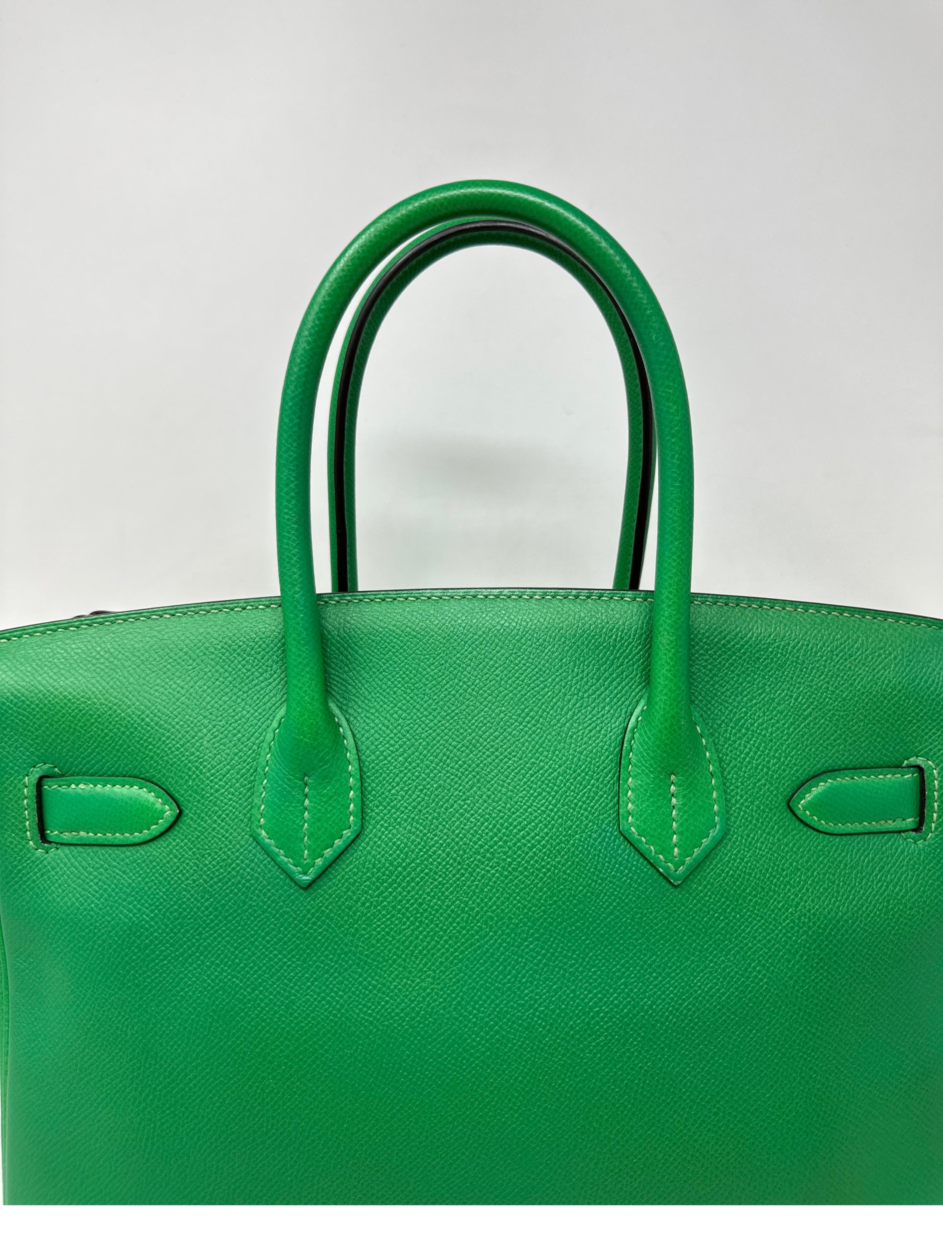 Birkin 30 Tasche aus Bambus von Hermès  im Angebot 3