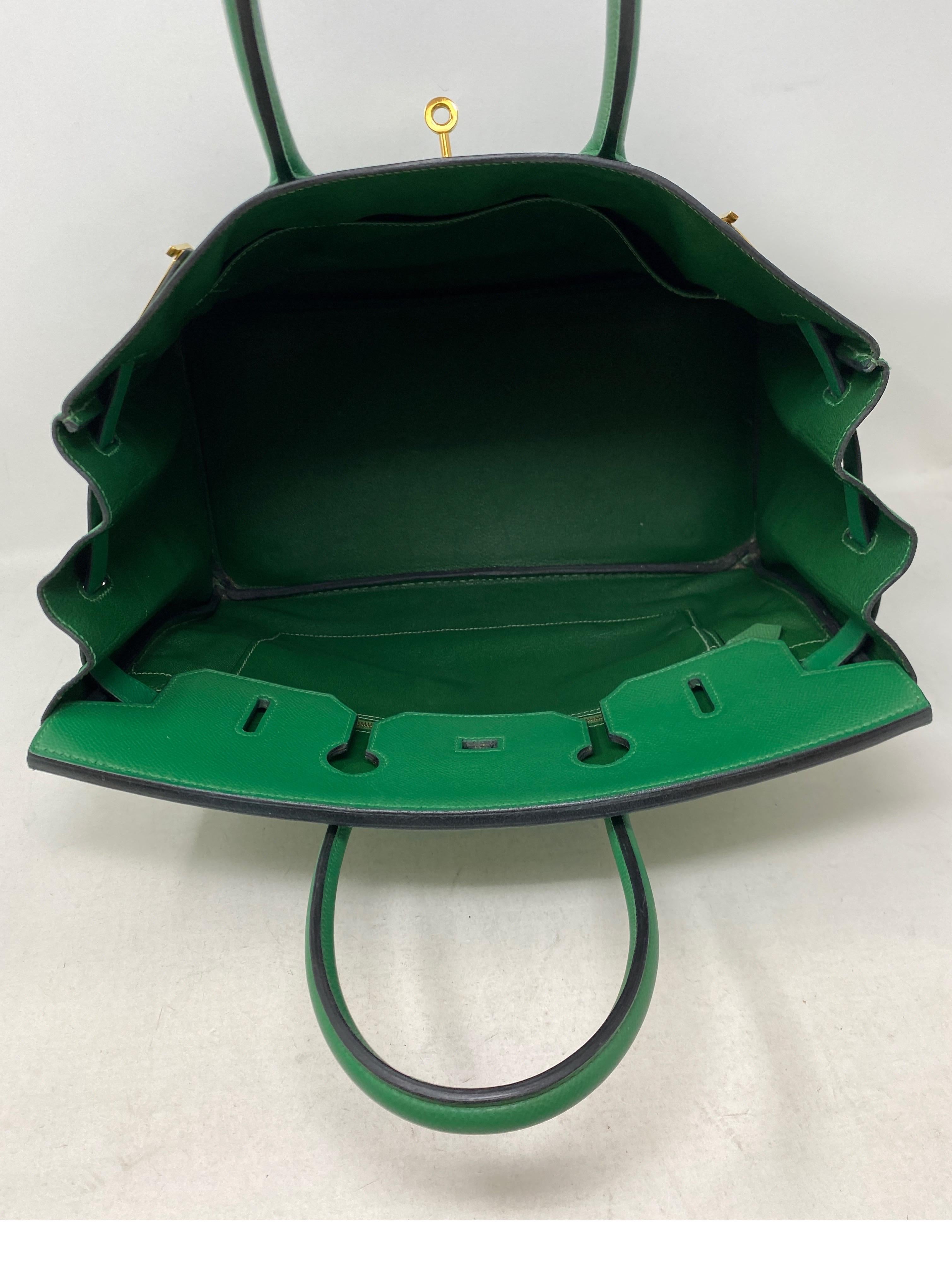 Hermes Vert Green Birkin 35 Bag 3