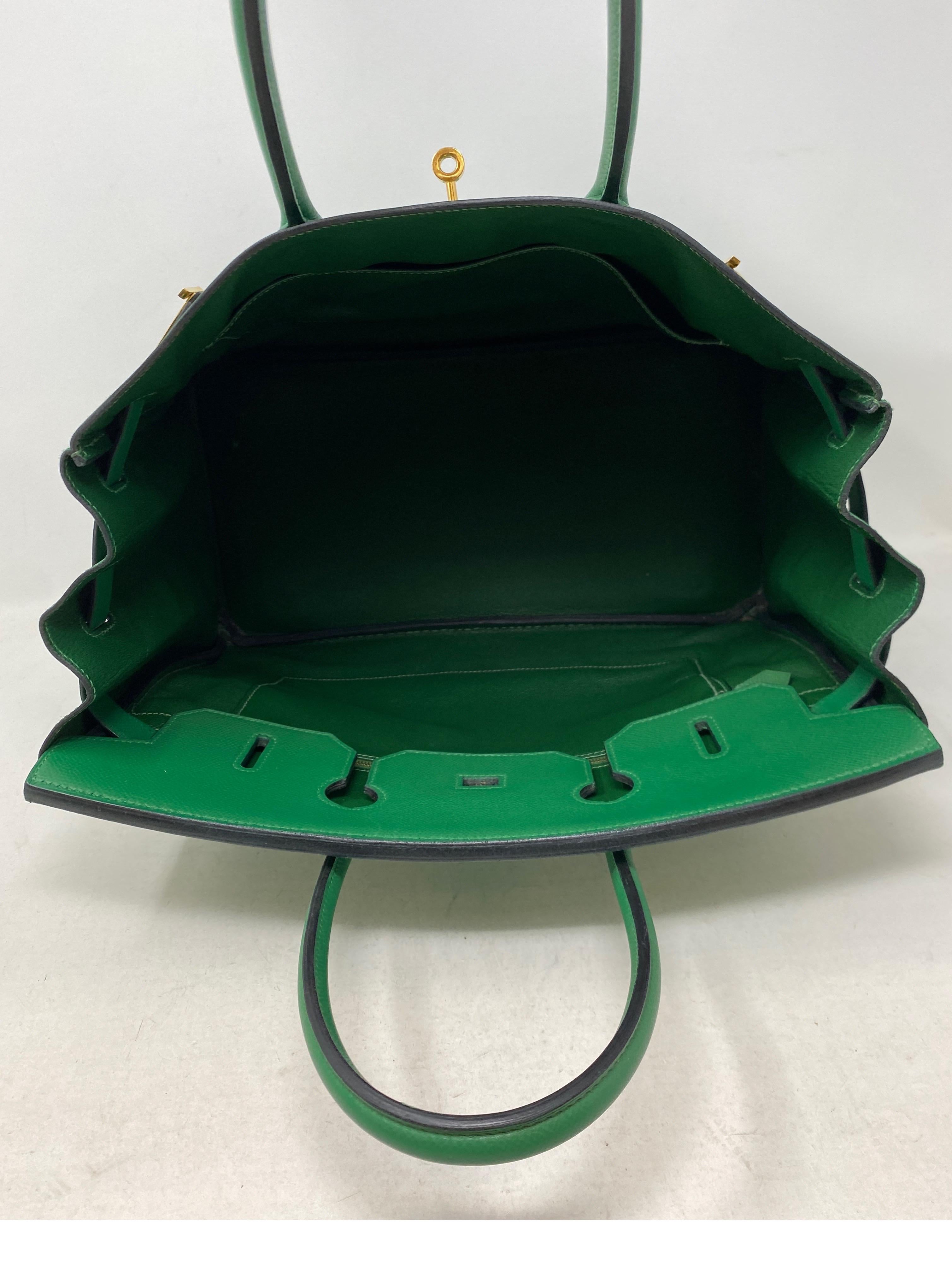 Hermes Vert Green Birkin 35 Bag 4