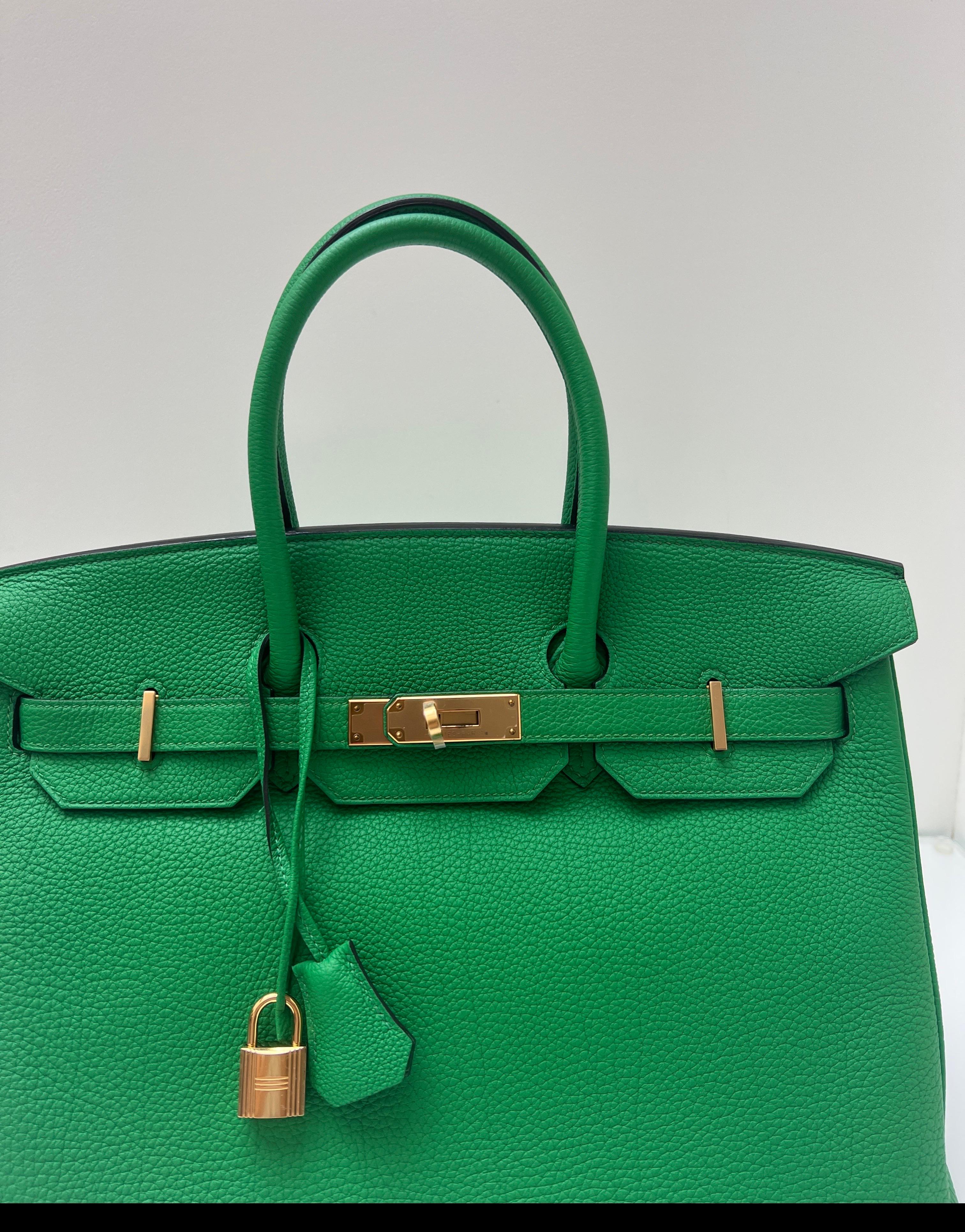 Bolso Hermes Birkin 35 de bambú en venta 5