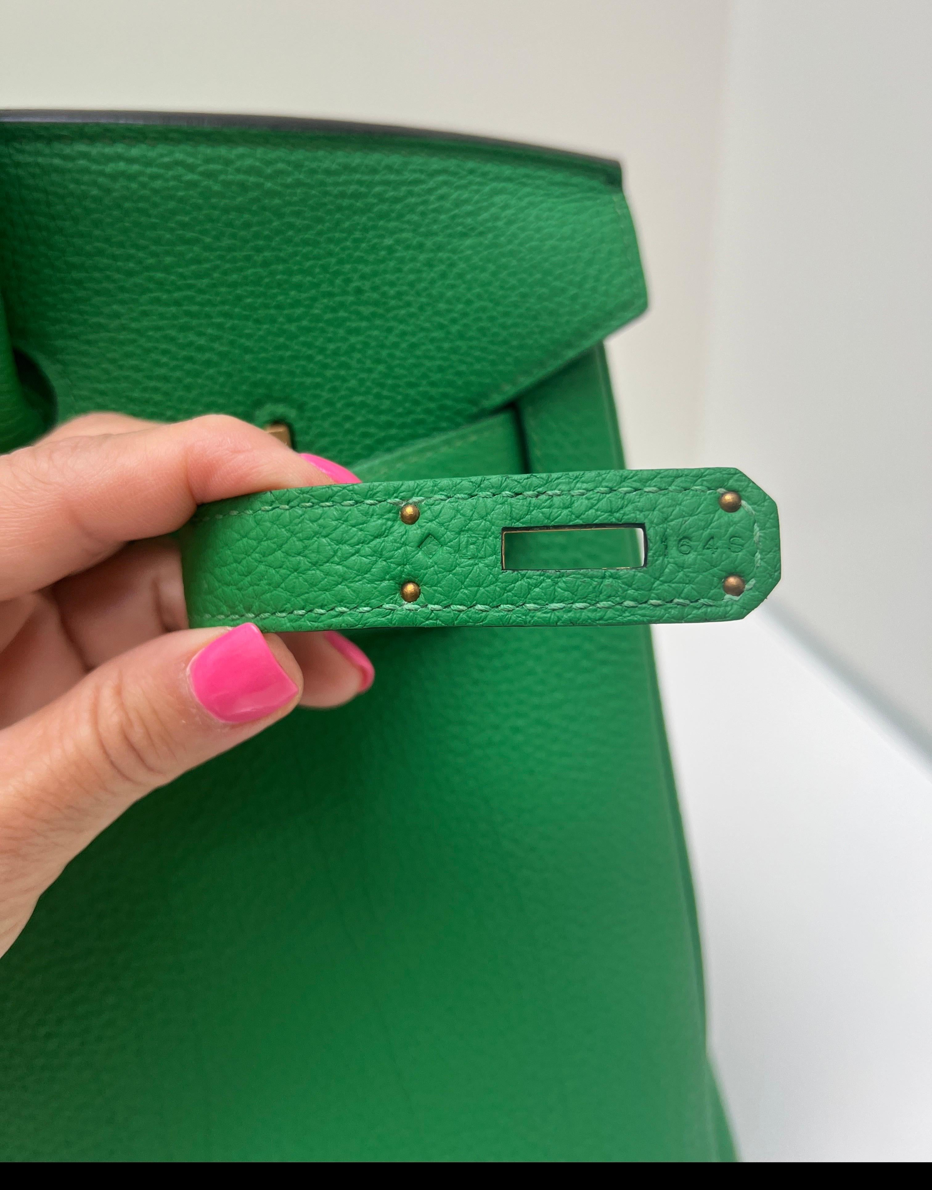 Bolso Hermes Birkin 35 de bambú en venta 6