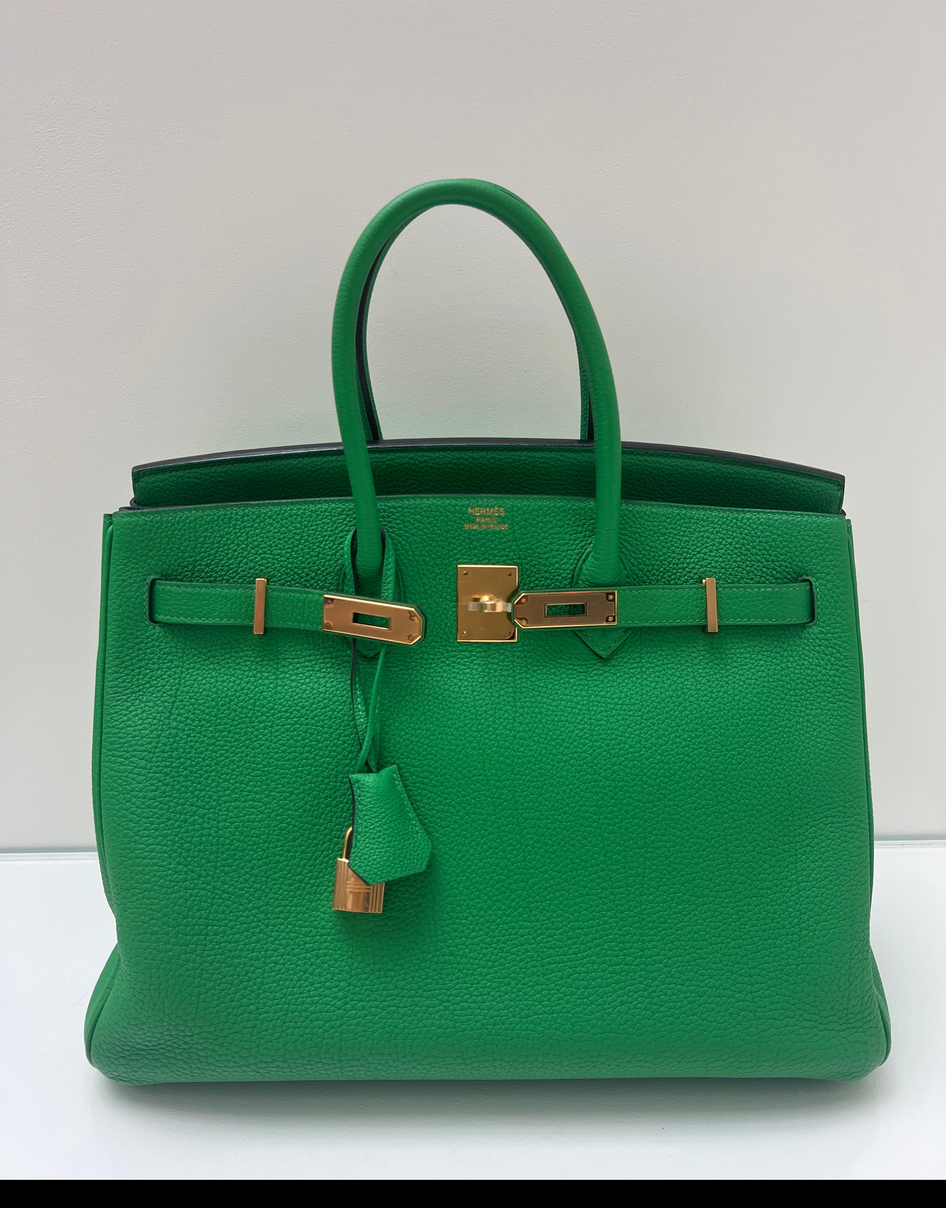 Bolso Hermes Birkin 35 de bambú en venta 9