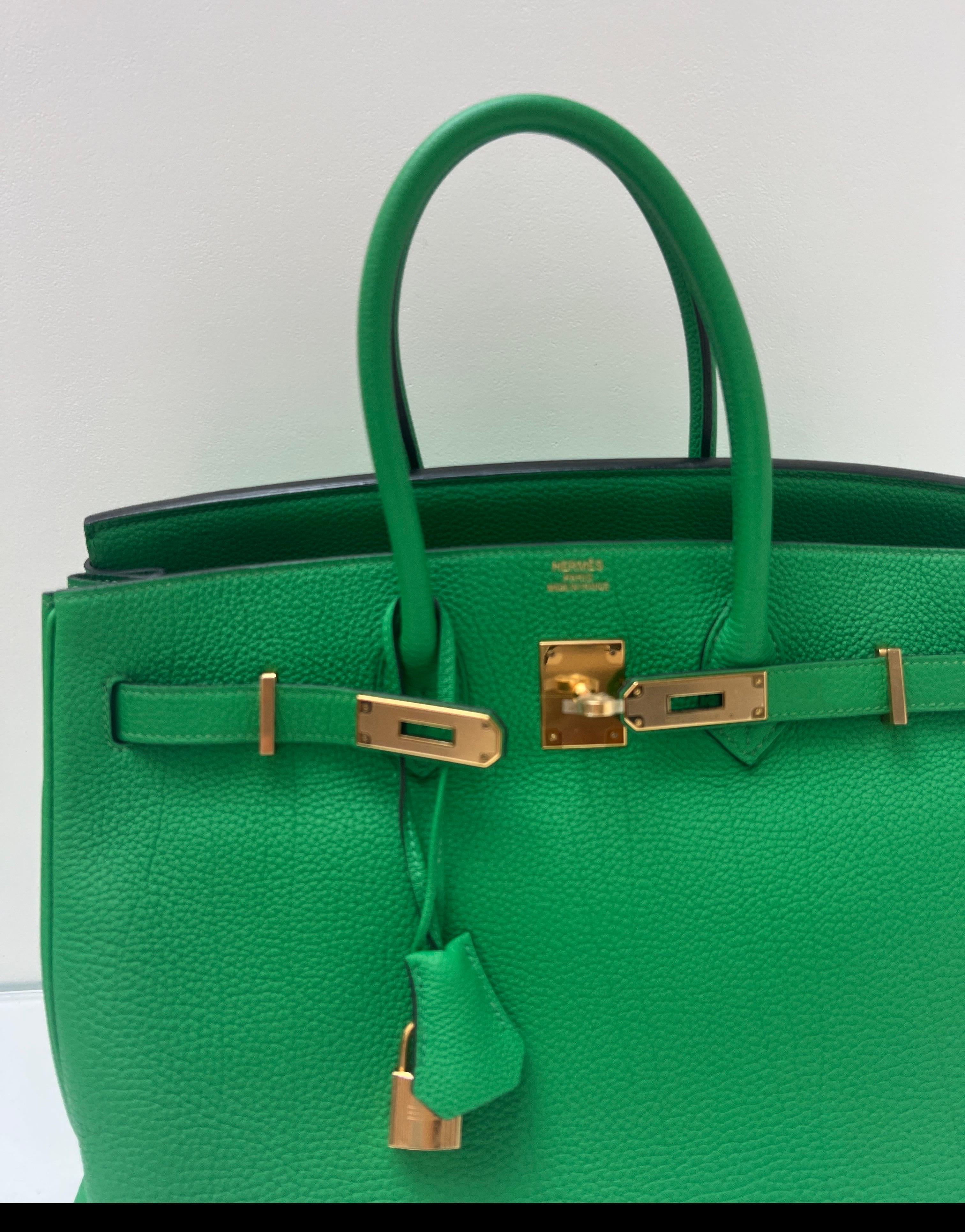 Bolso Hermes Birkin 35 de bambú en venta 10