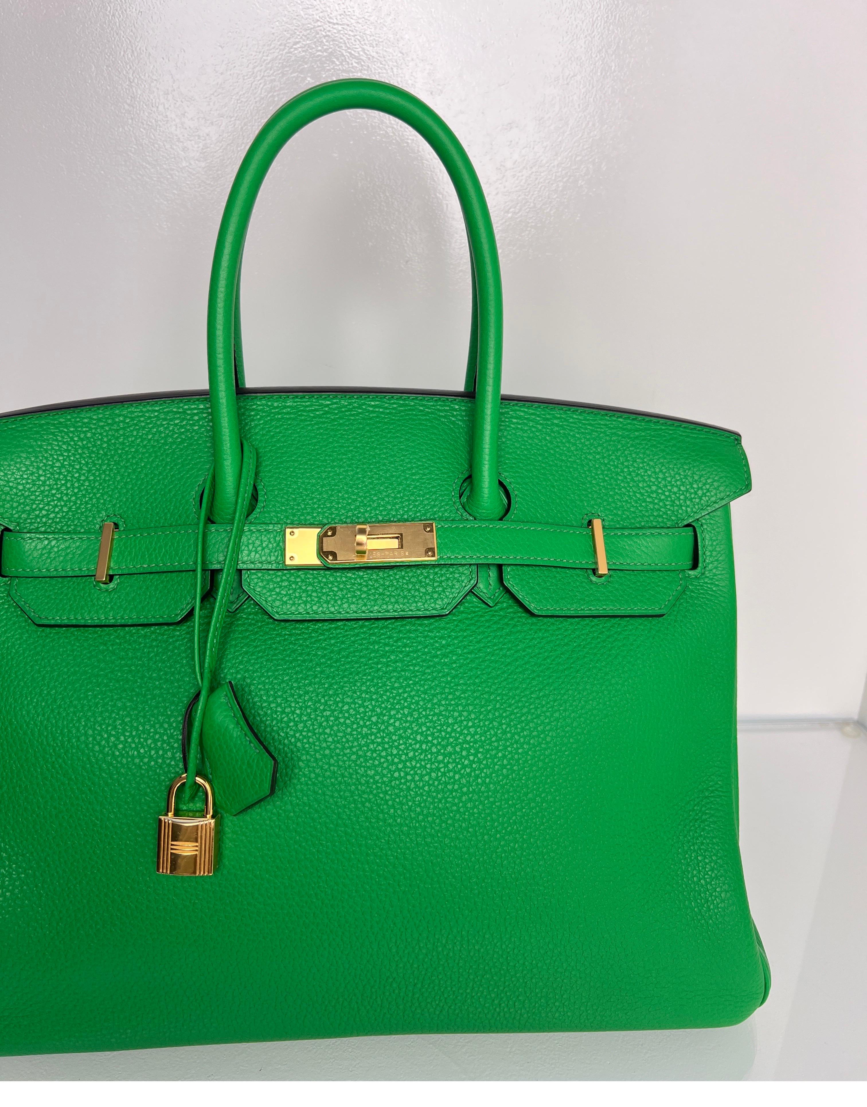 Hermes Bamboo Birkin 35 Bag 13