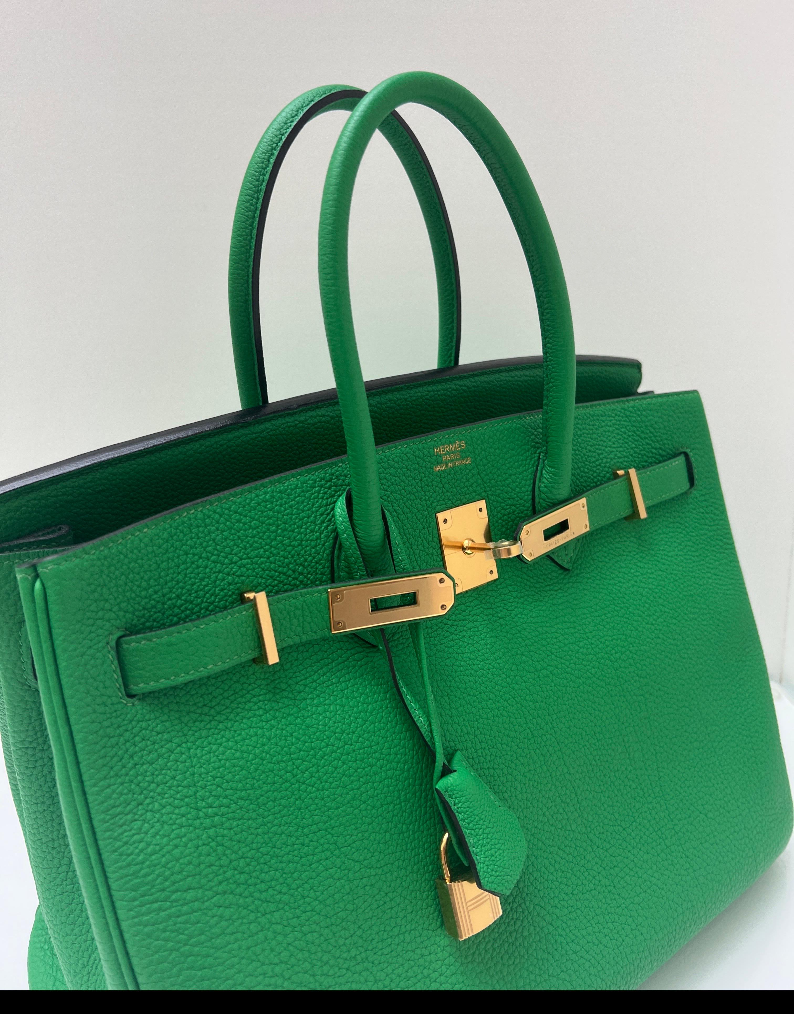 Bolso Hermes Birkin 35 de bambú en venta 13